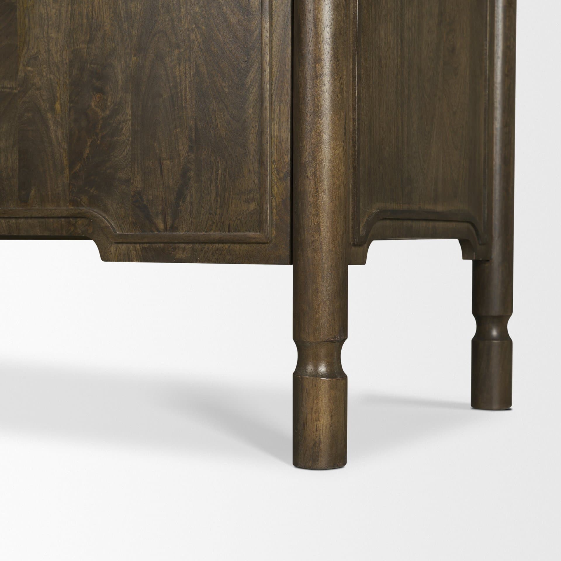 Phil Dark Brown Wood 2 Door 3 Drawer Closed Sideboard — product photograph