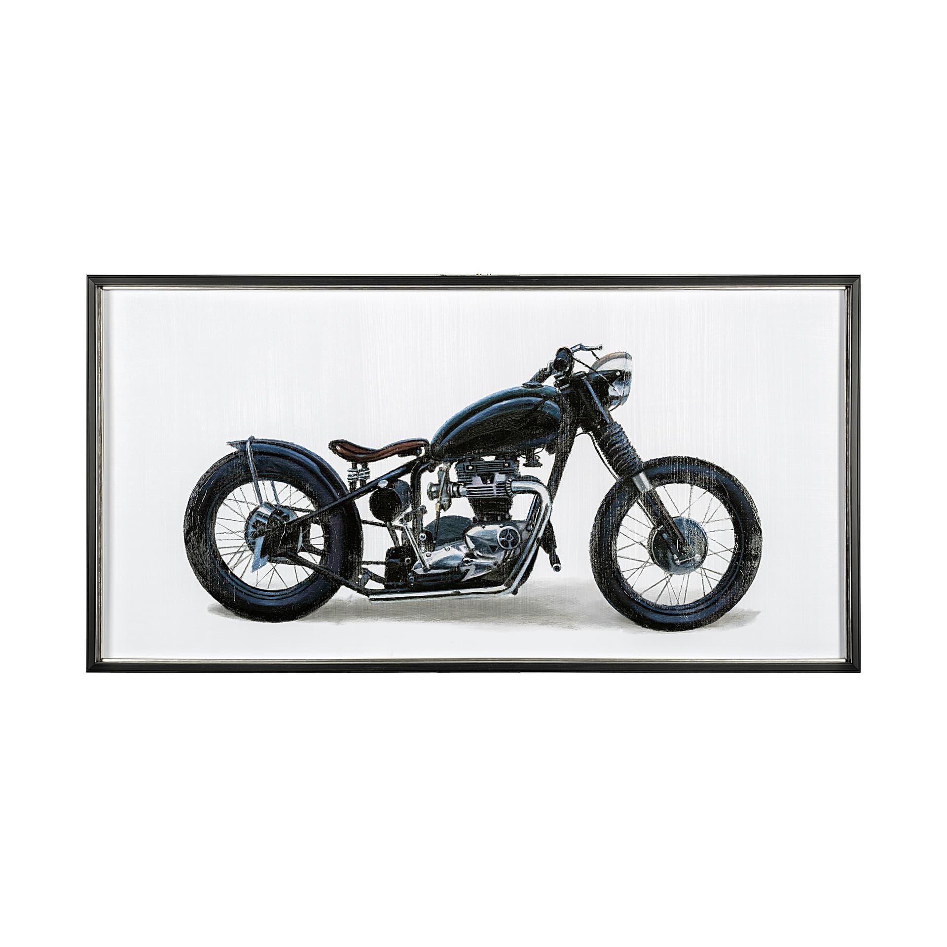 Lets Roll White I by James Wiens a Hand Embellished Textured Framed Art Print Matted under Glass — product photograph