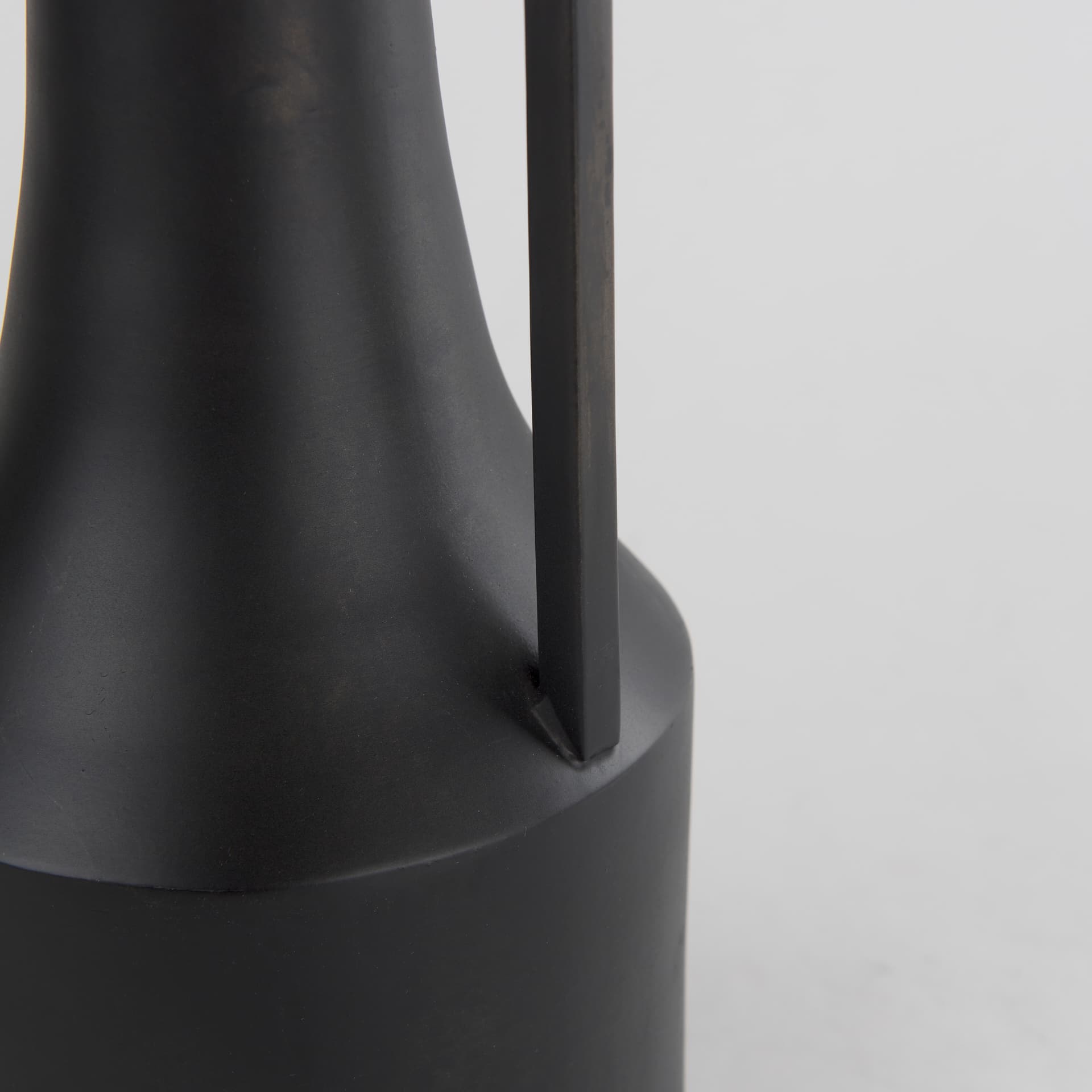 Aubrey Small 14.0H Black Iron Flower Vase — product photograph