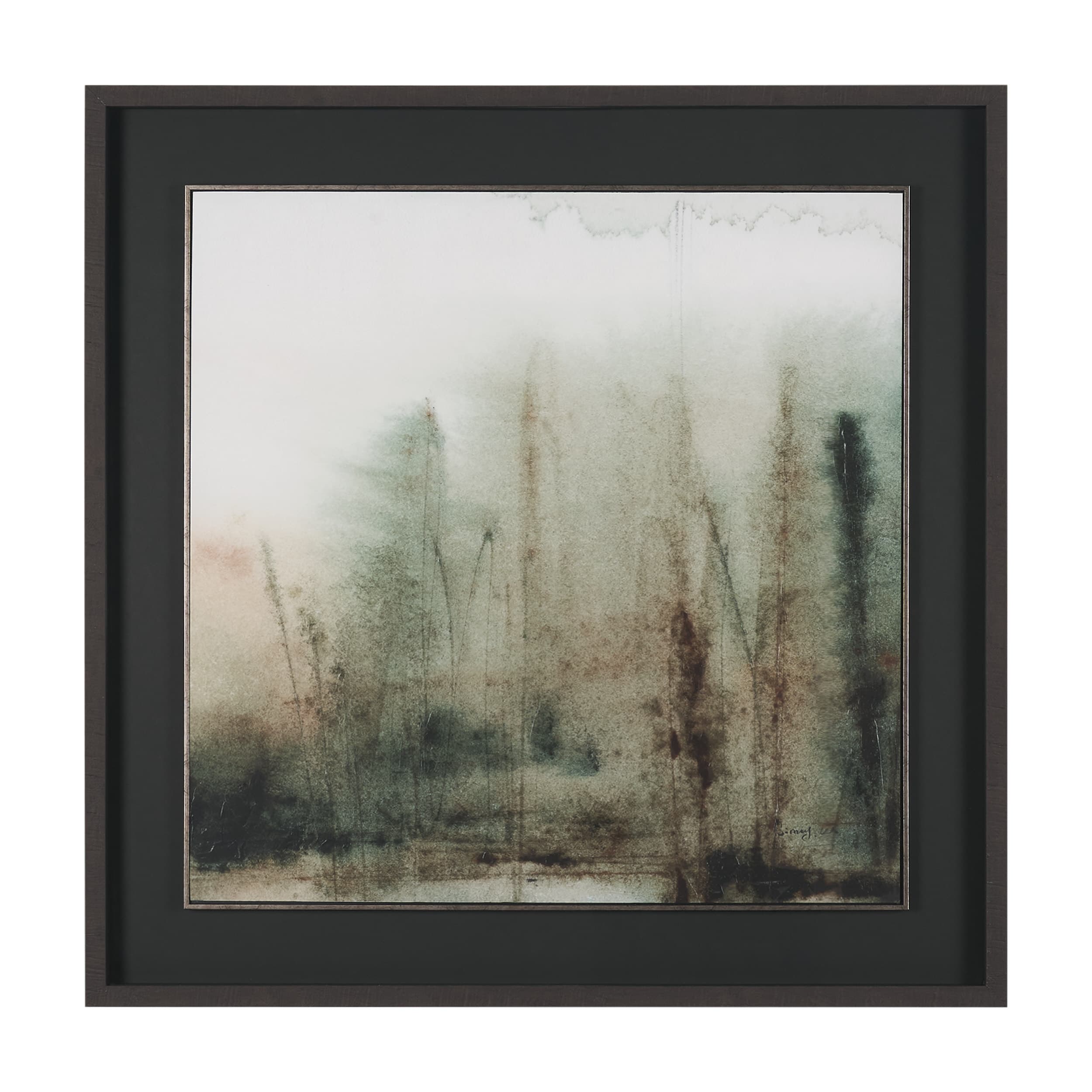 Watercolor Dreamscape III by Mercana Studio Hand Embelished Framed Artwork Matted under Glass — product photograph