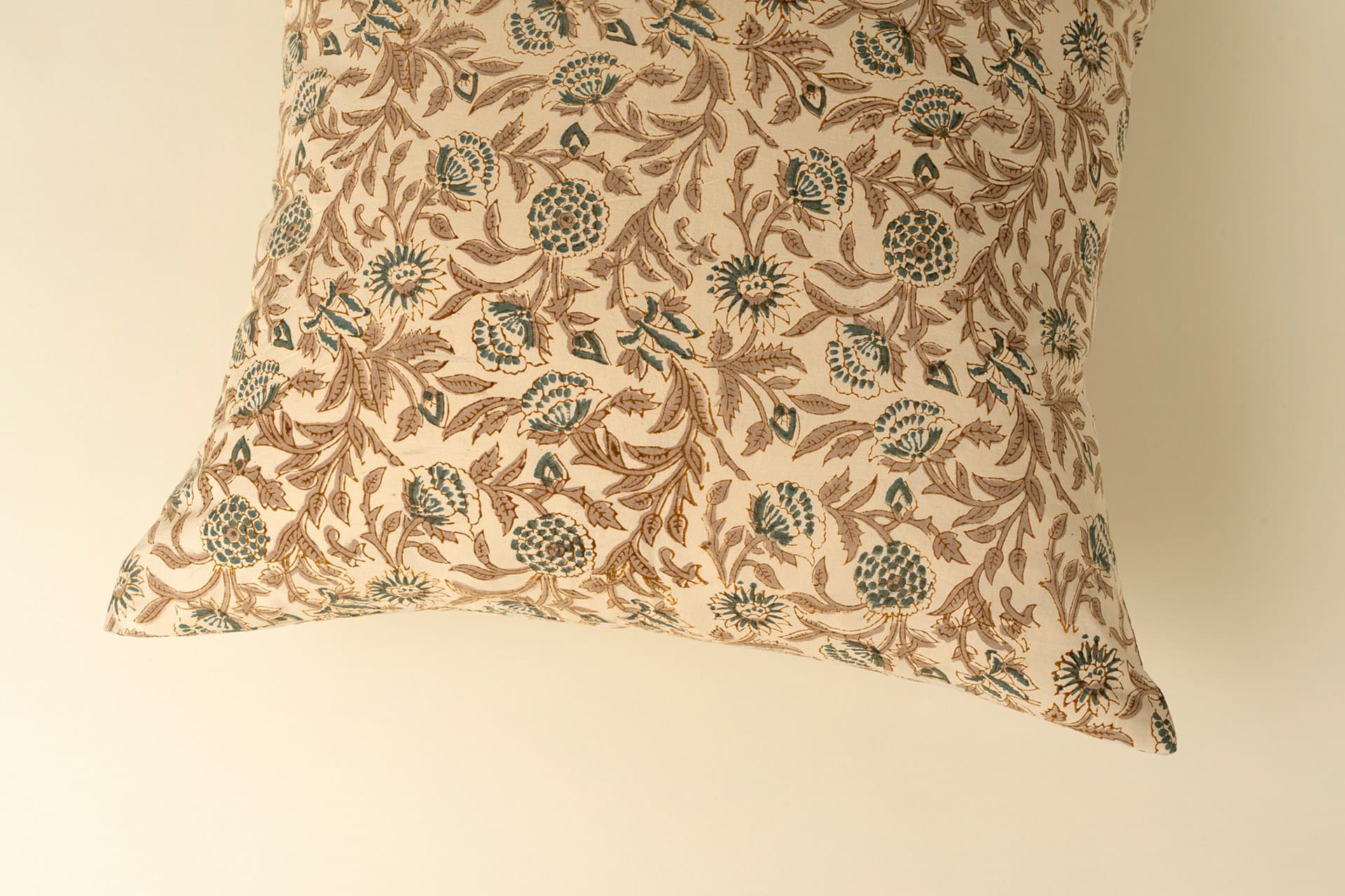 Sudari 20x20 Block Print Pillow Cover — product photograph