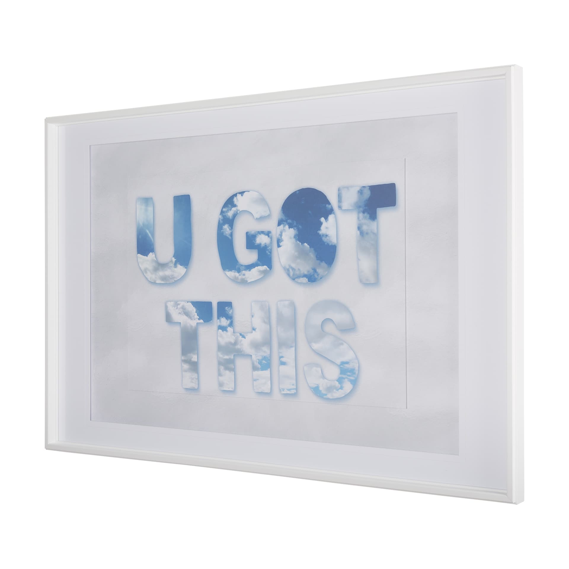 Simple Voice -This by Mercana Studio a Framed Art Print Matted under Glass — product photograph