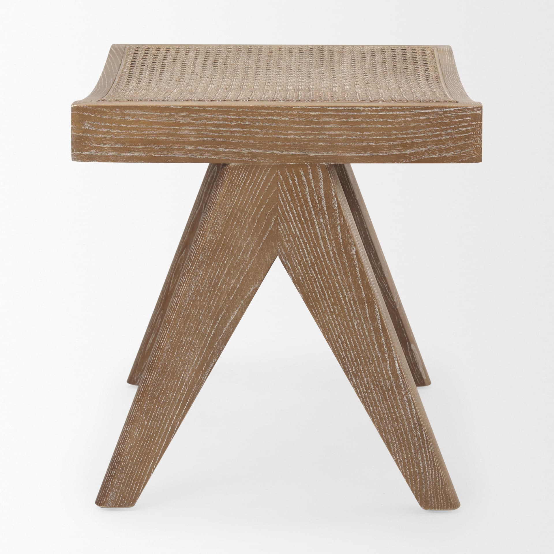 Arvin 21.7L x 17.7W x 18.1H Medium Brown Wooden Stool — product photograph
