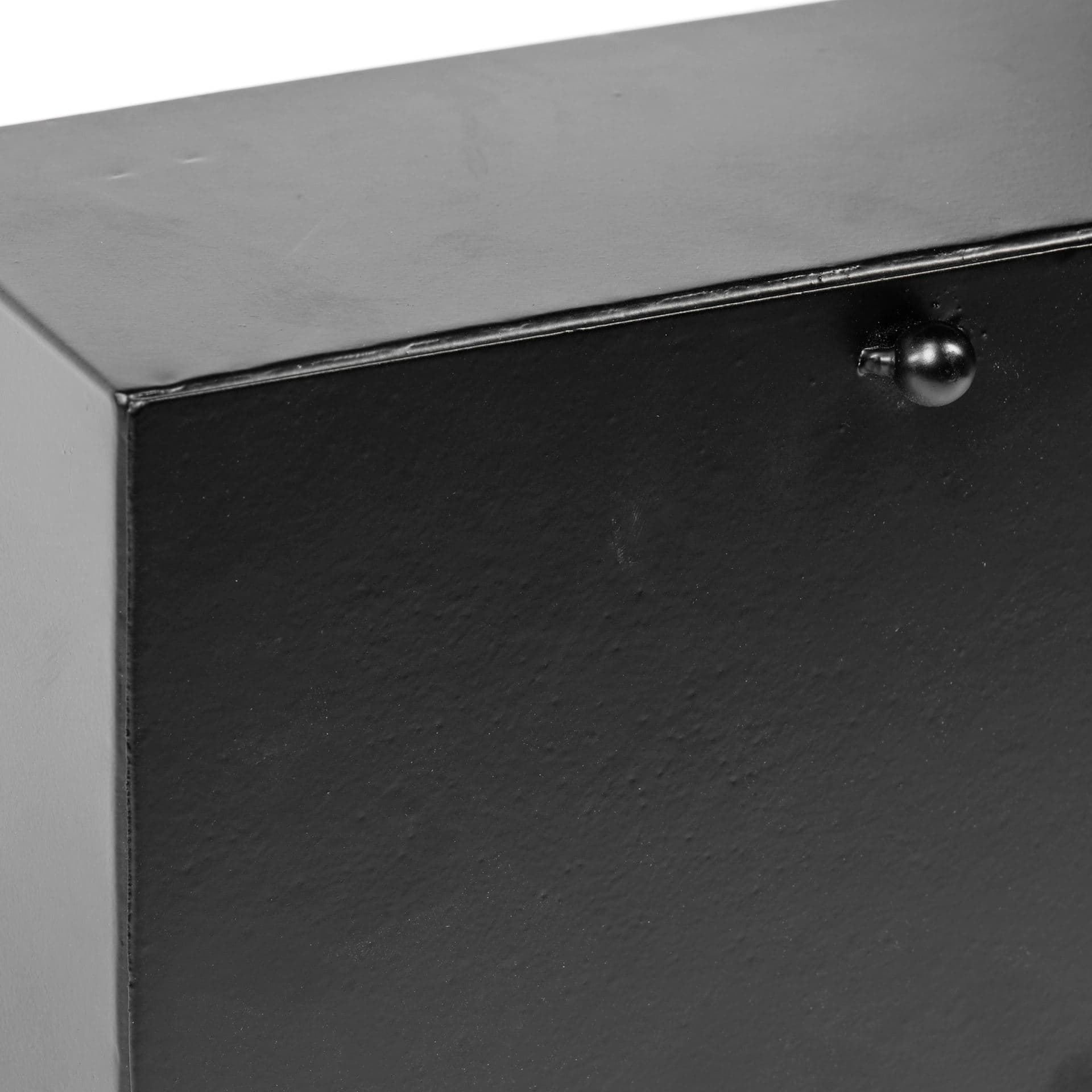 Lita Black Metal Rectangular Table Clock — product photograph