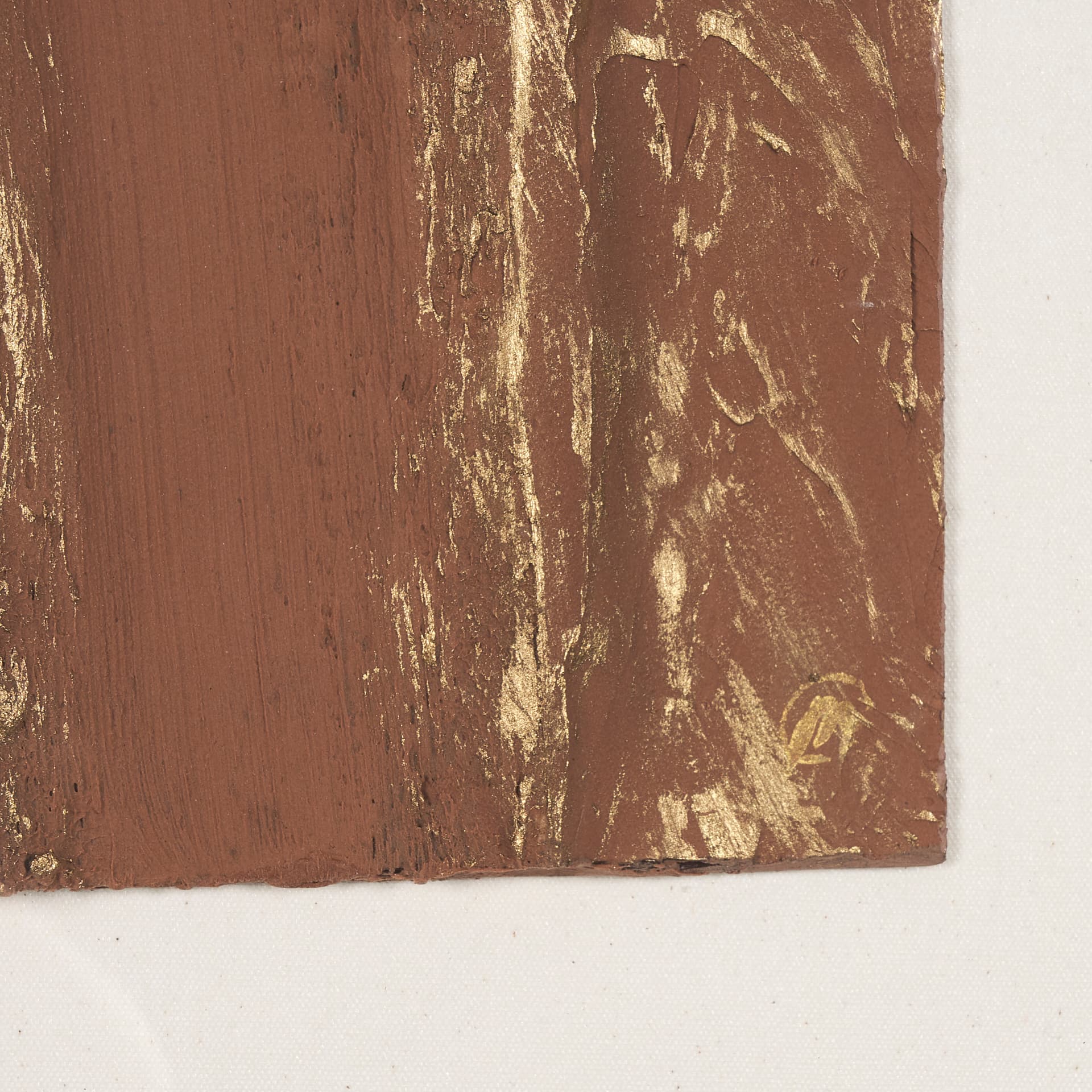 Terracotta Arches II by Studio M a handmade Original Framed 3D Textured Artwork under Glass — product photograph