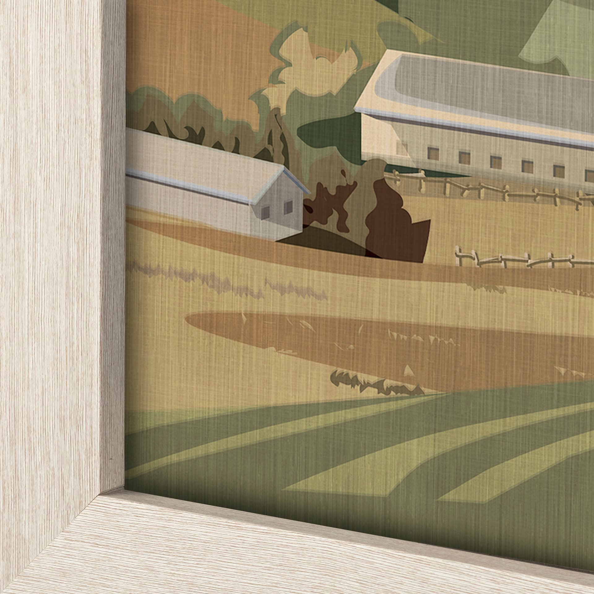 Ohio Go USA (L) by Mercana Studio a Hand Embellished Decograph Framed Art Print — product photograph