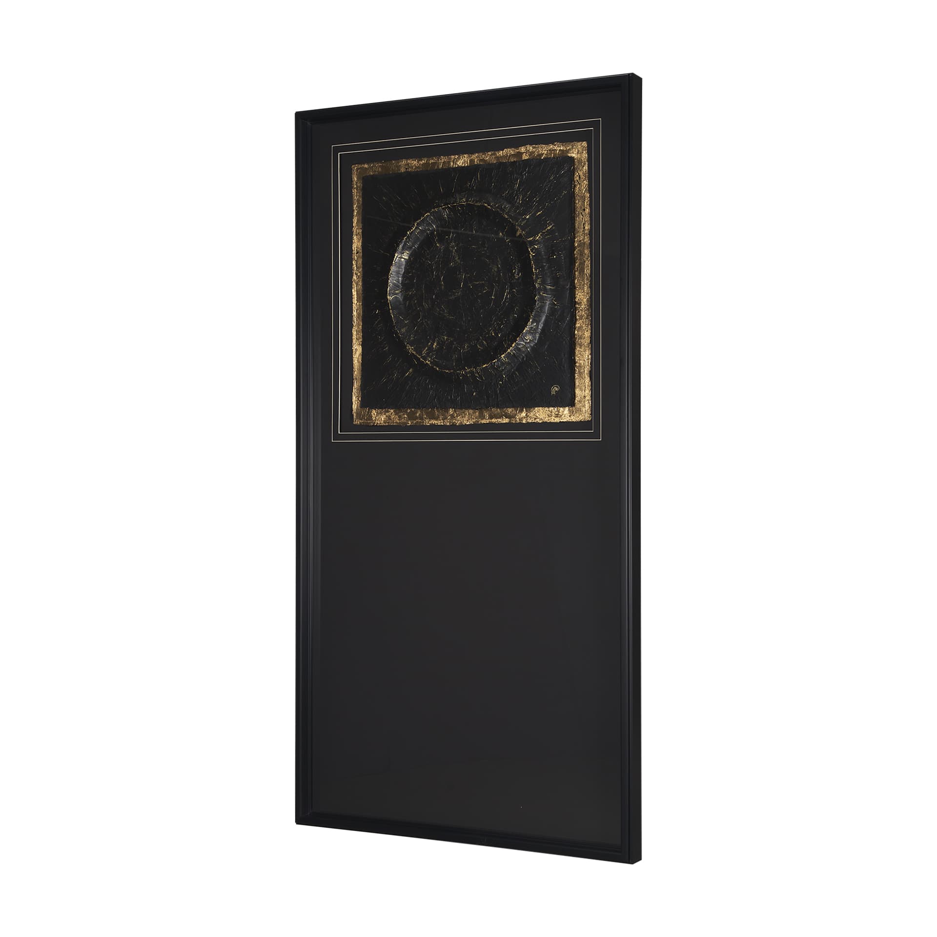 Caldera Black by Studio M a handmade Original Framed Artwork under Glass — product photograph