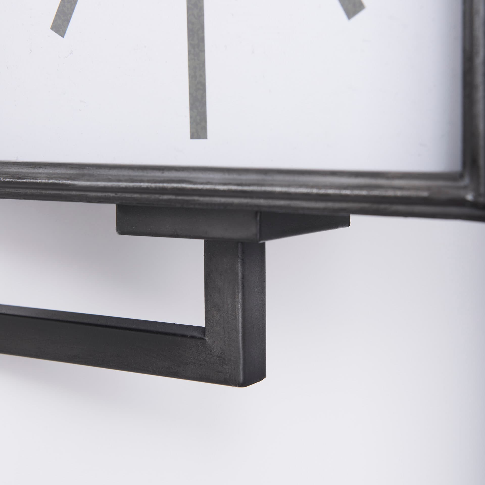 Hagar Rectangular Large Industrial Wall Clock — product photograph