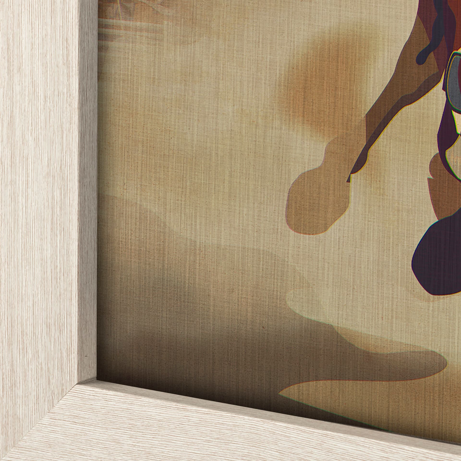 Calgary Go Canada (L) by Mercana Studio a Hand Embellished Decograph Framed Art Print — product photograph
