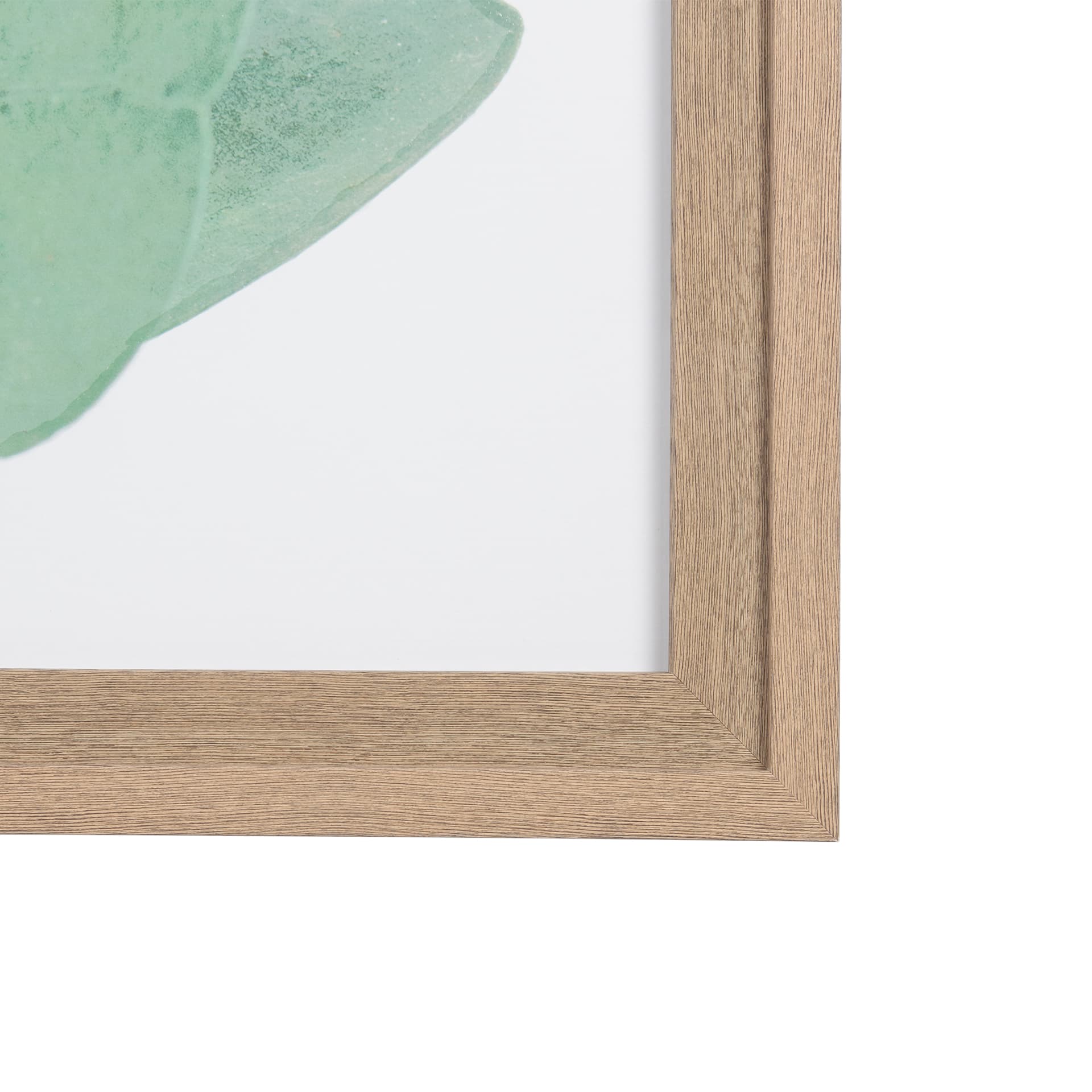 Nature Calm Rest by Mercana Studio a Hand Embellished Textured Framed Art Print Matted under Glass — product photograph