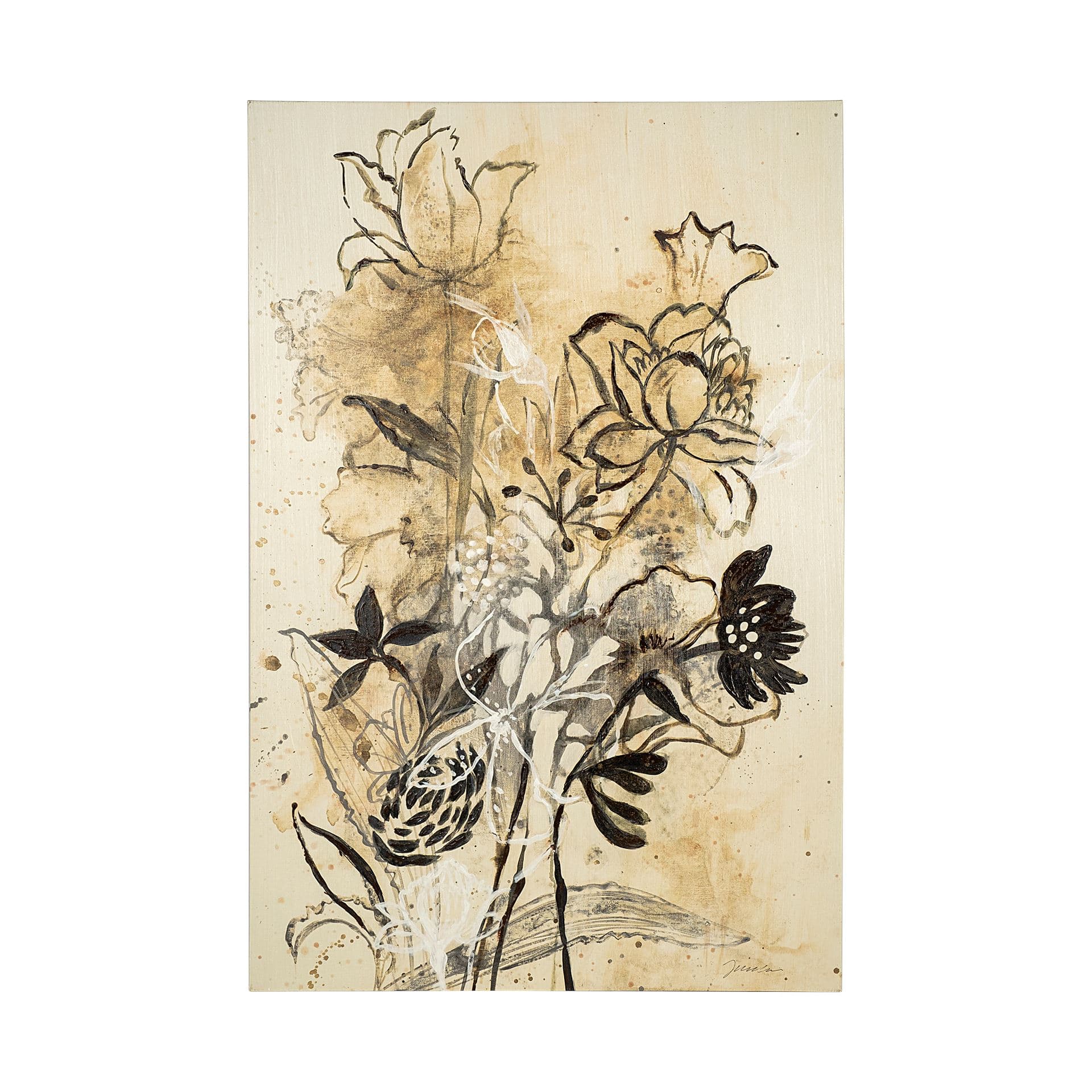 Rise & Shine II by Liz Jardine a Hand Embellished Textured Canvas — product photograph