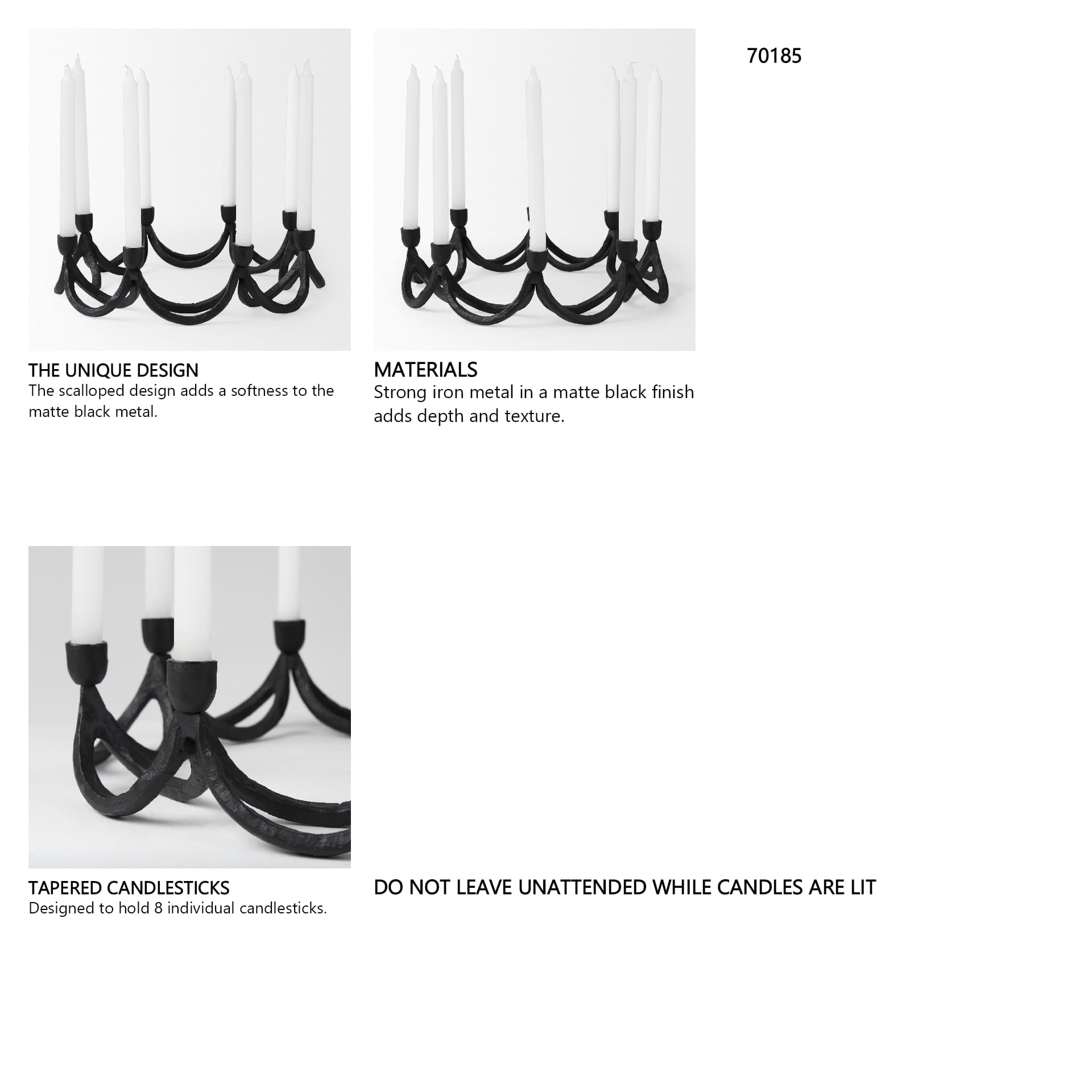 Seraph Round Candle Holder — in a styled room