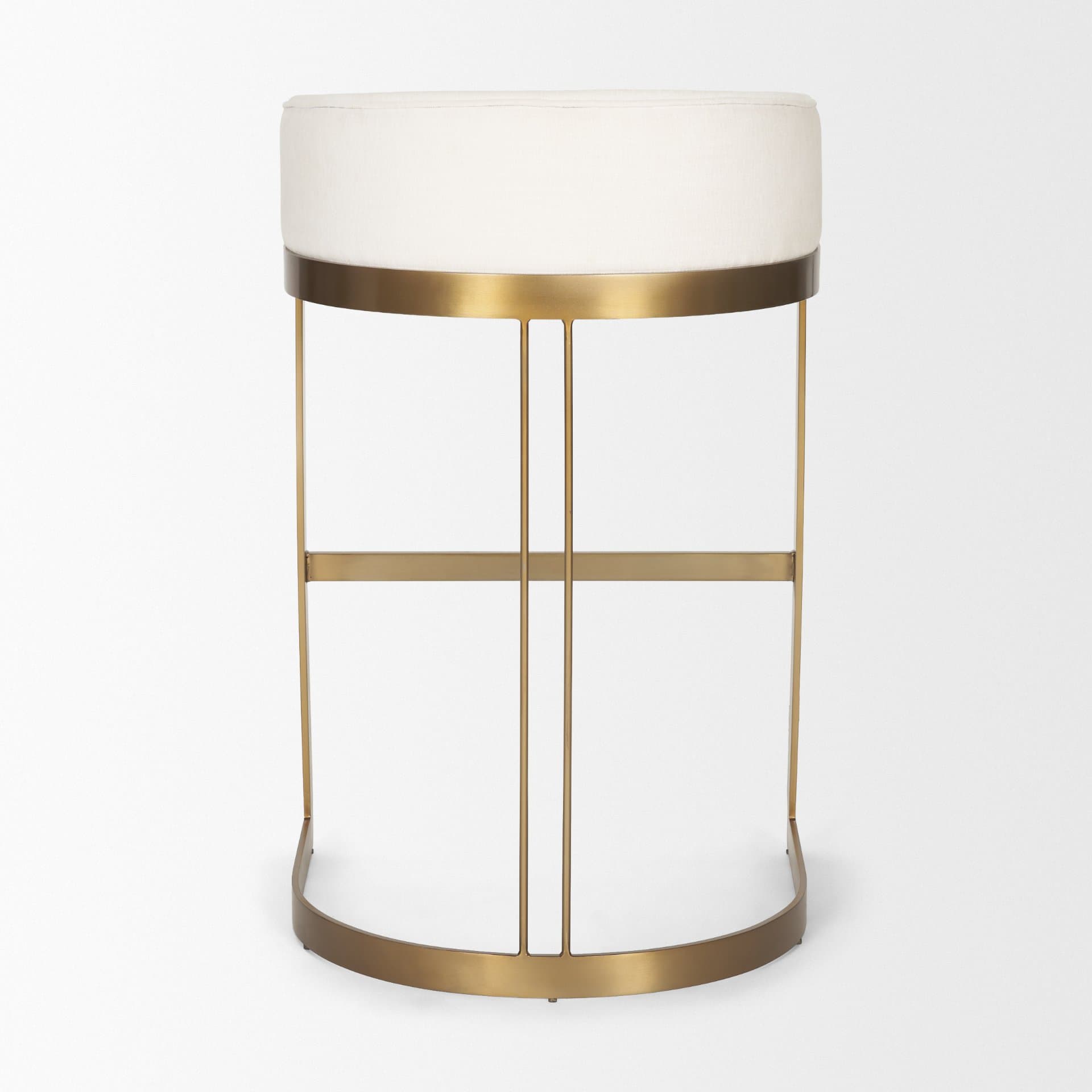 Hollyfield Low Back 28.75in Seat Bar Stool | Bar w/ Cream Fabric — product photograph