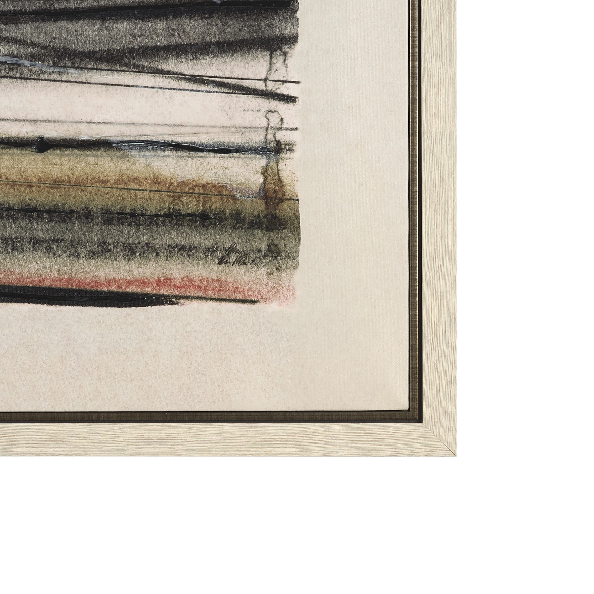 Seam II by Chad Warren a Hand Embellished Textured Framed Canvas — product photograph