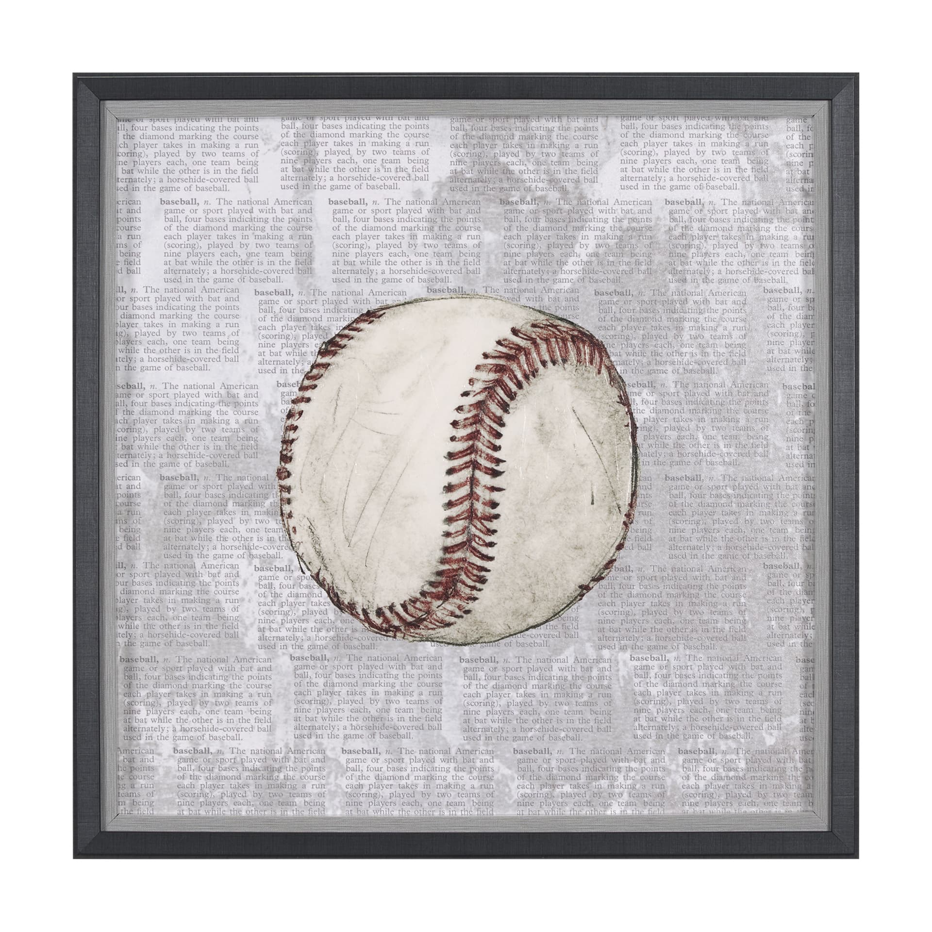 Definition of Sport I by Mercana Studio a Hand Embellished Textured Framed Art Print — product photograph