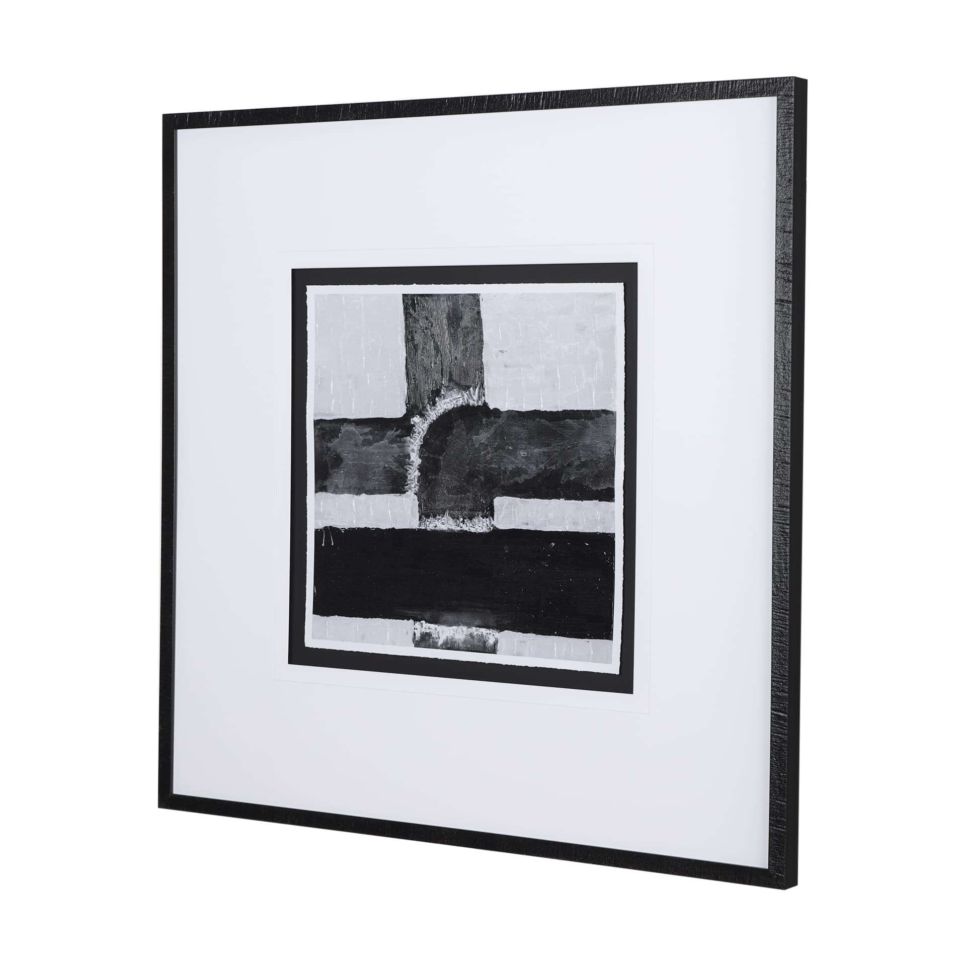 Pipes II by Chase a Hand Embellished Textured Framed Art Print Matted under Glass — product photograph