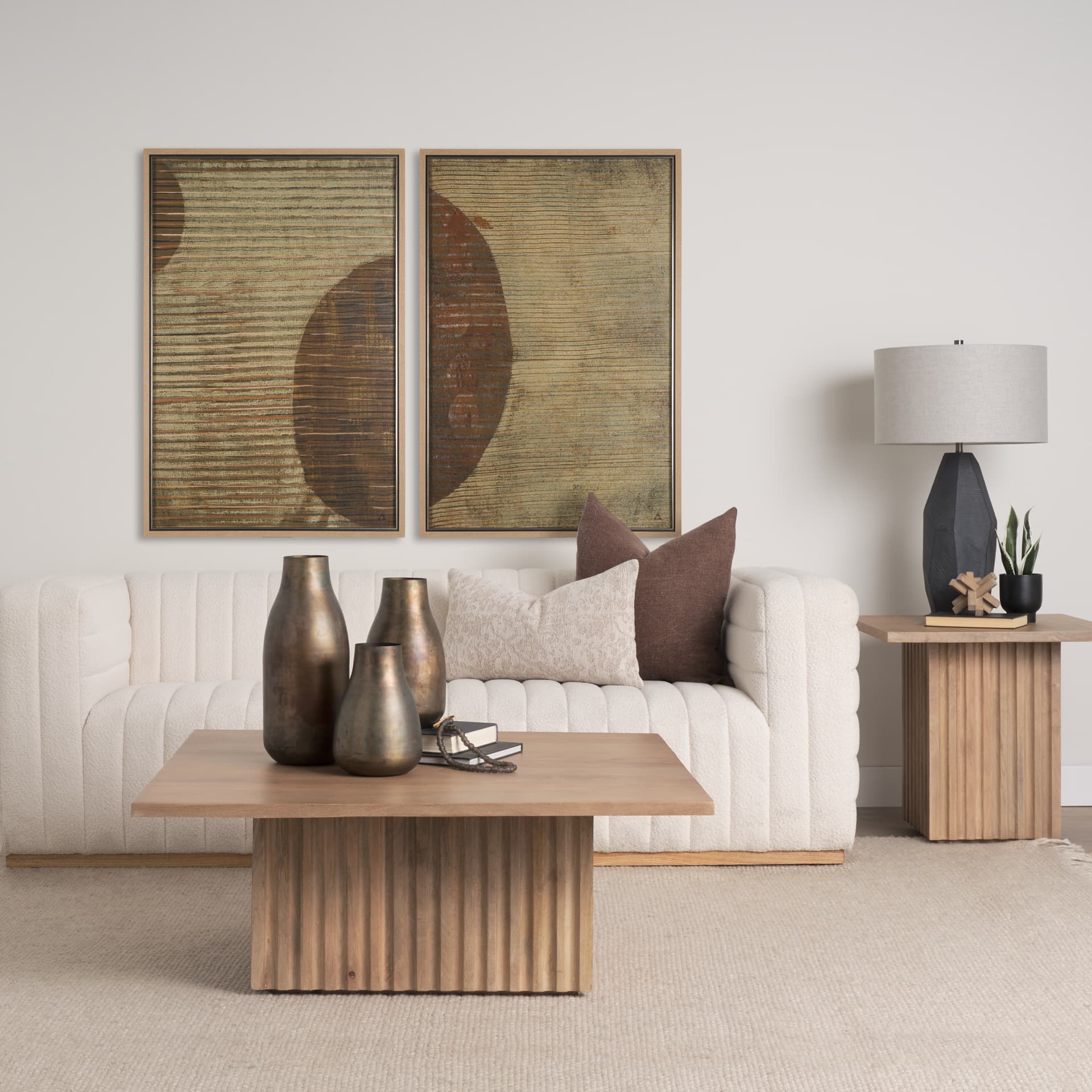Solar Wind IV by Mercana Studio a Hand Embellished Textured Framed Art Print — in a styled room