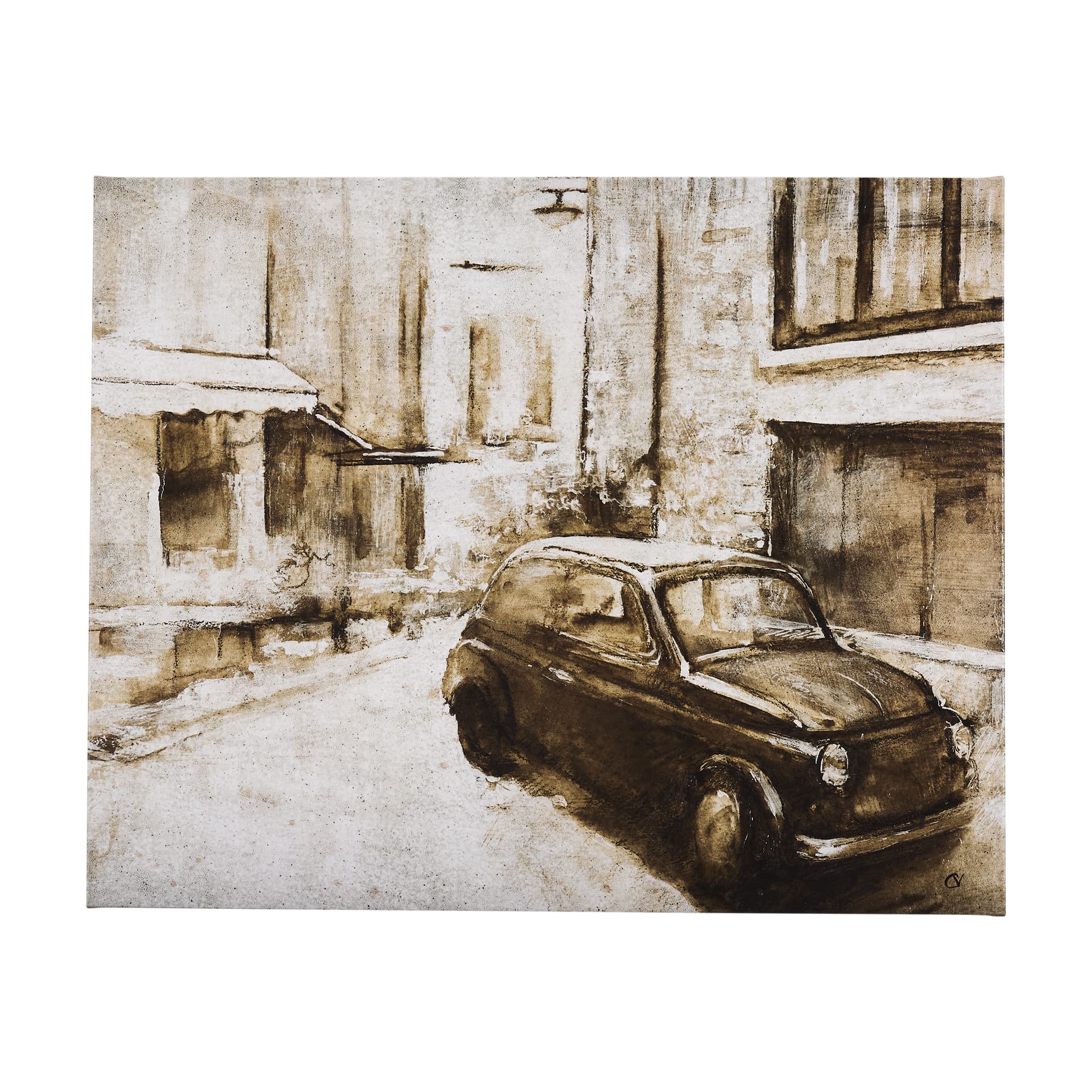 Vintage Car Picture II by Mercana Studio a Hand Embellished Textured Canvas — product photograph