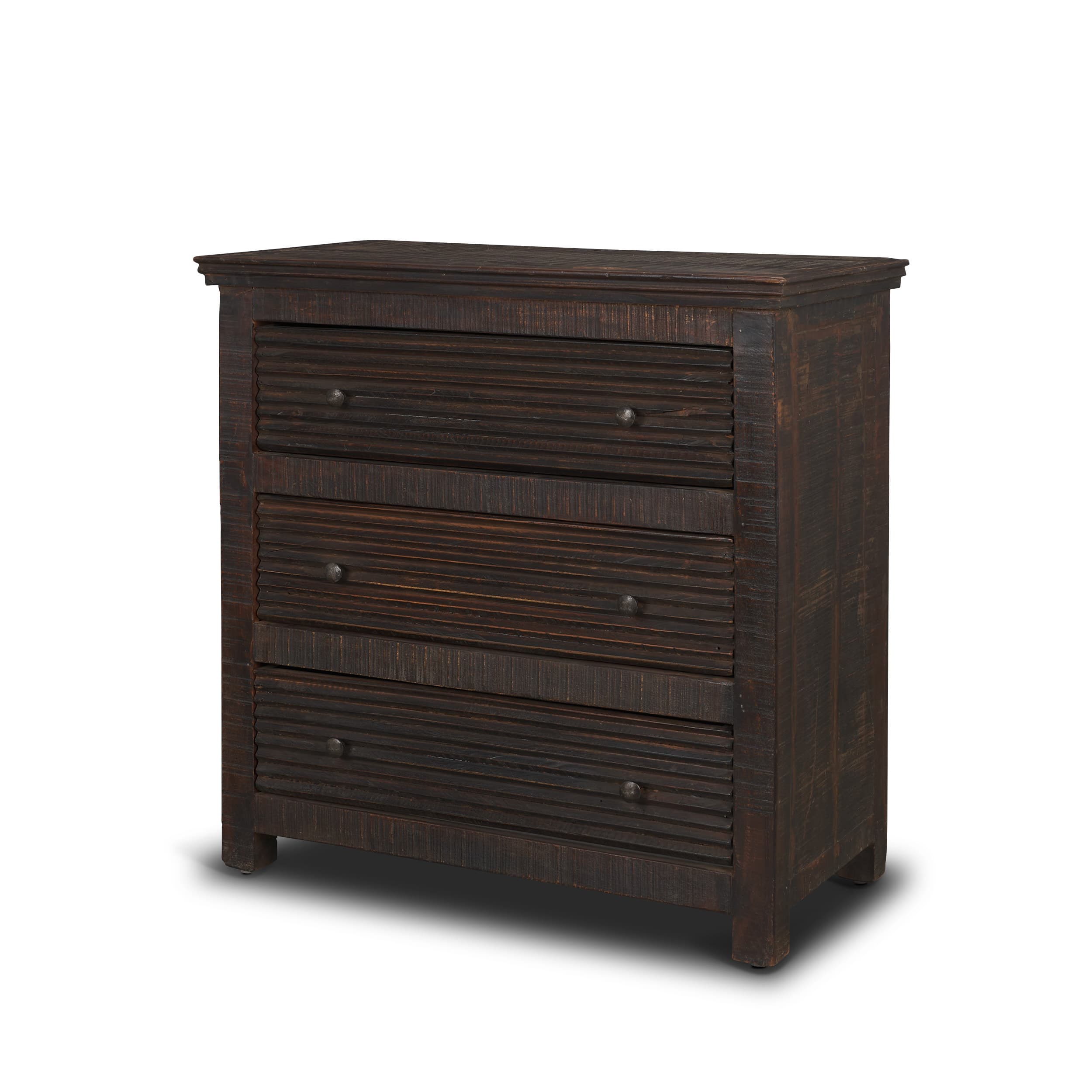 Rhett Reclaimed Wood 3 Drawer Cabinet — product photograph