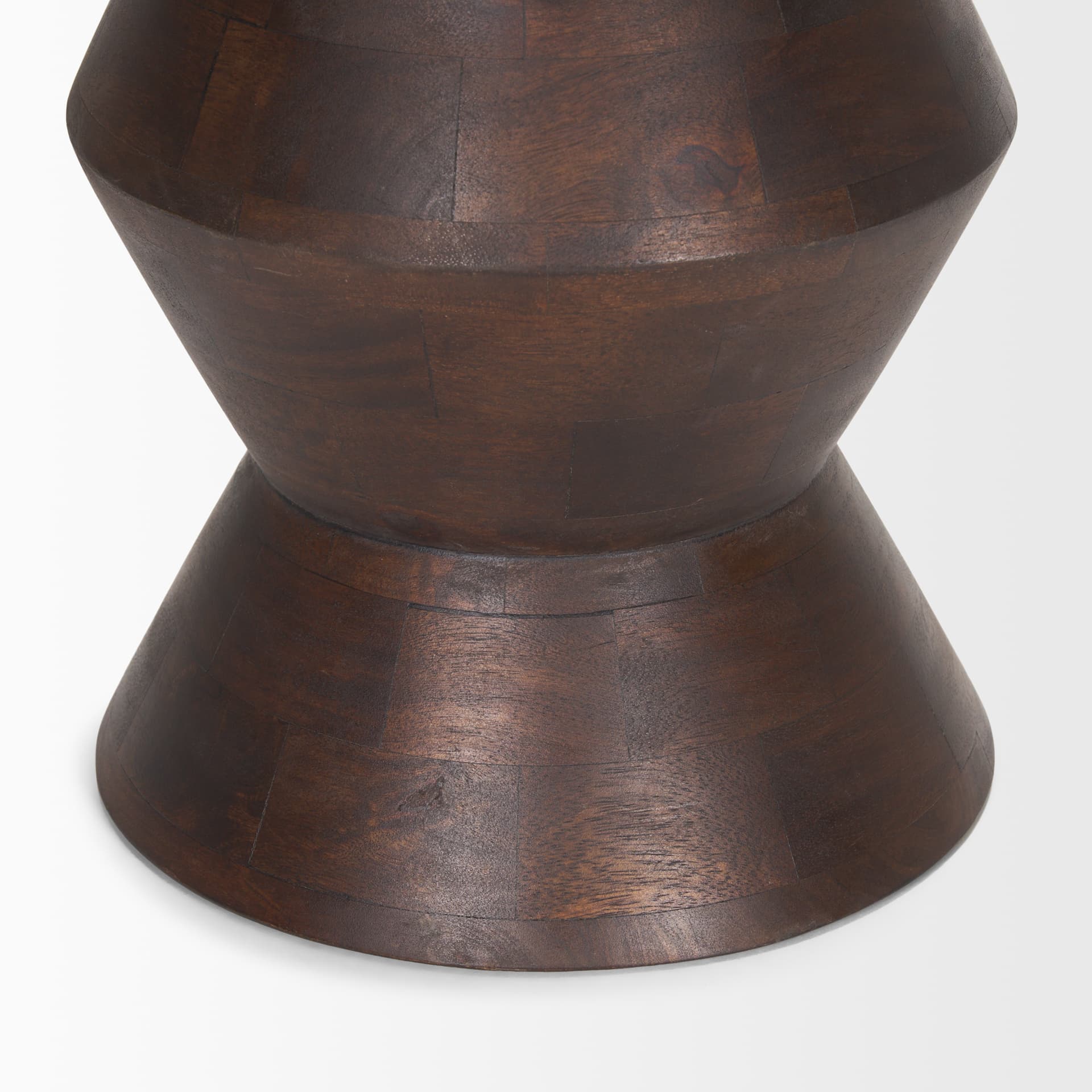 Odessa Dark Brown Wood Accent Table — product photograph