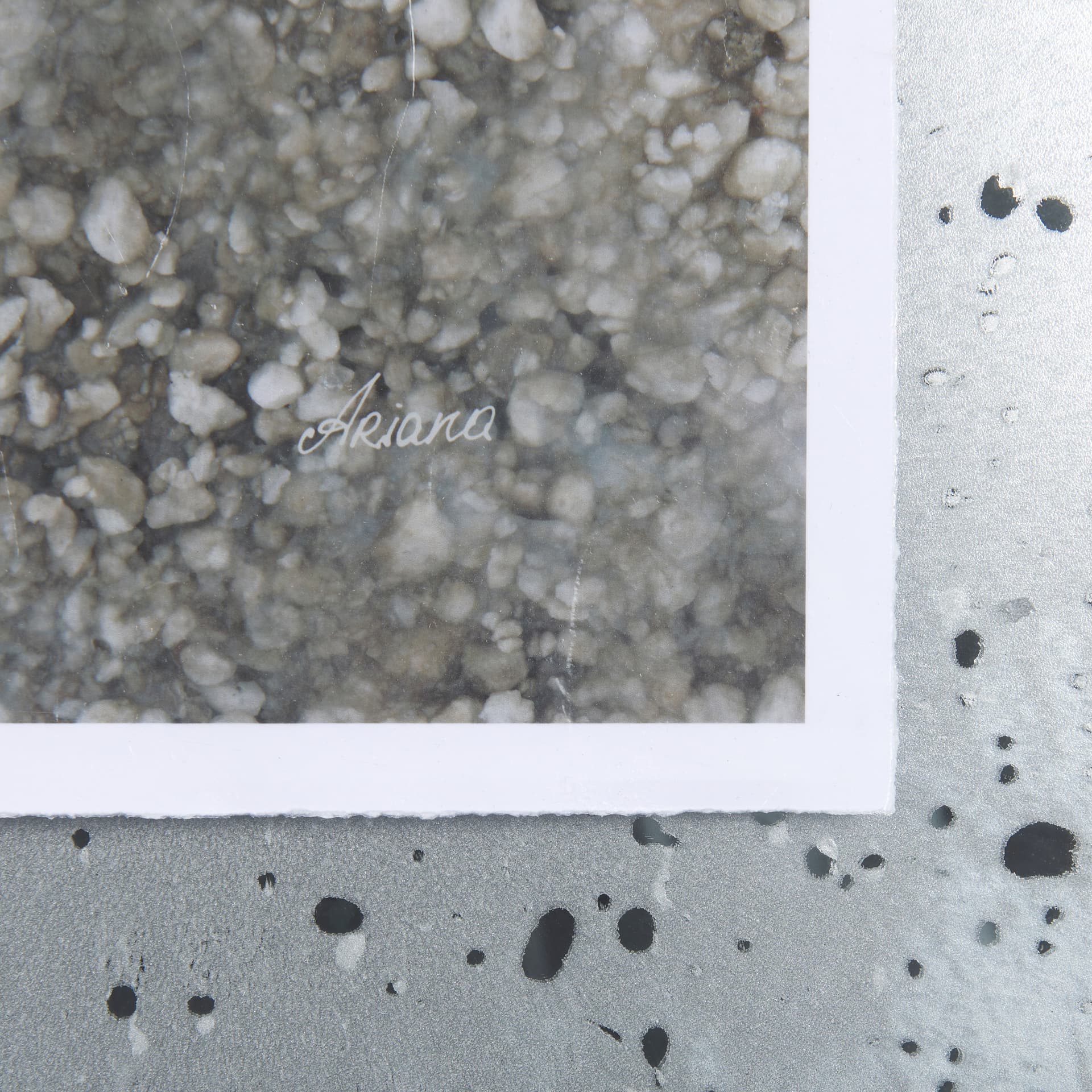 Mudslide II by Mercana Studio a Hand Embellished Textured Framed Art Print Matted under Glass — product photograph