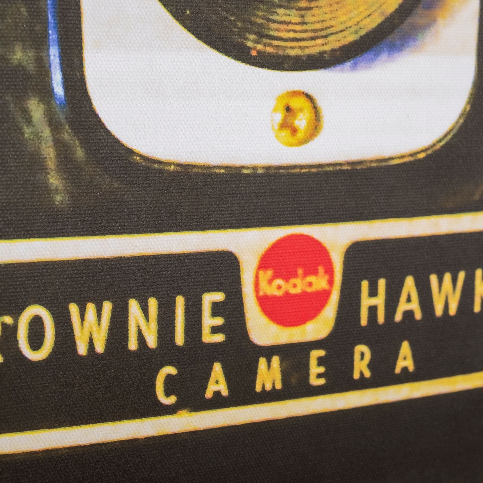 Hawkeye Vintage by Urban Octopus a Hand Embellished Textured Canvas — product photograph