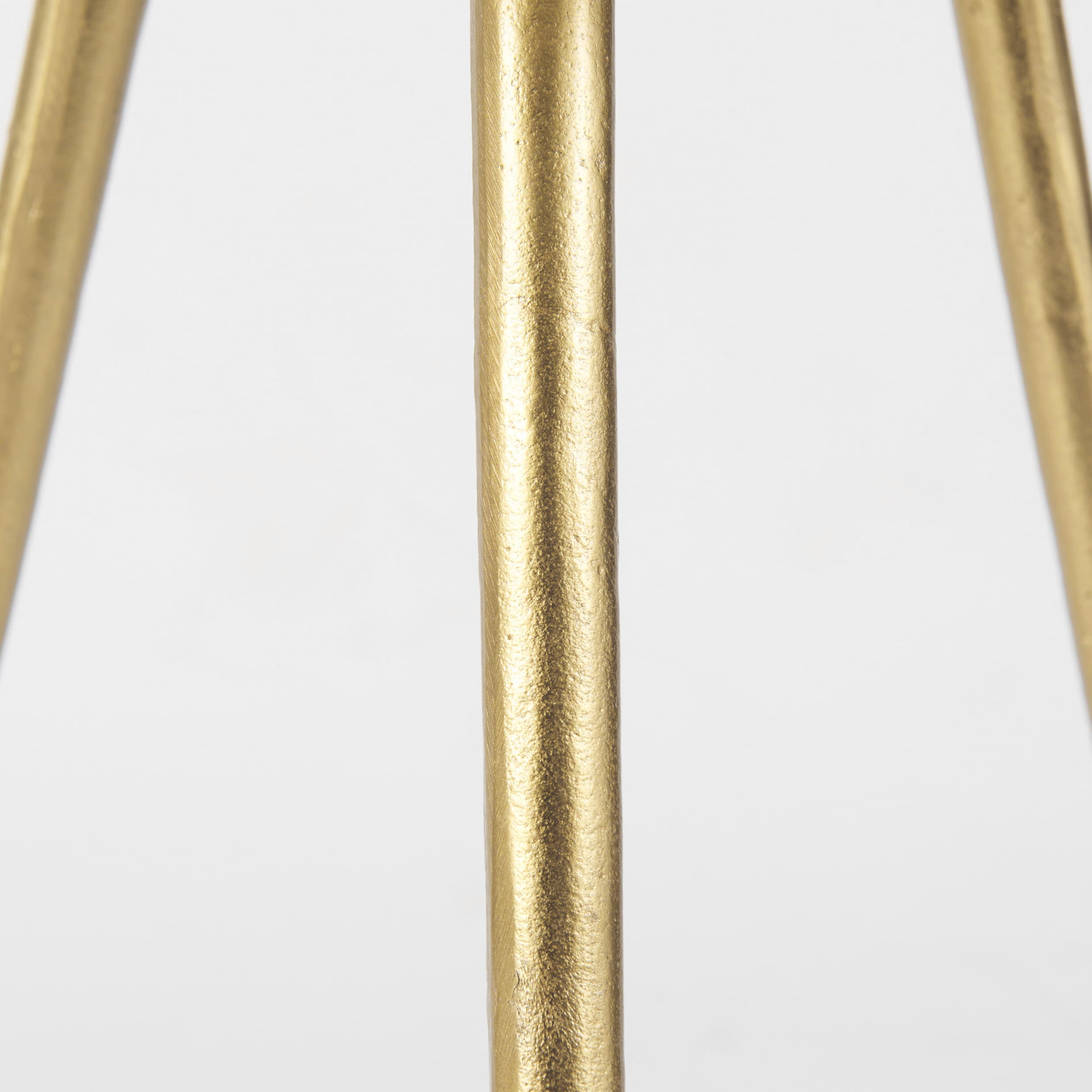 Vivienne 16.0L x 16.0W x 19.0H White Marble W/Antique Gold Metal Round Small Side Table — product photograph