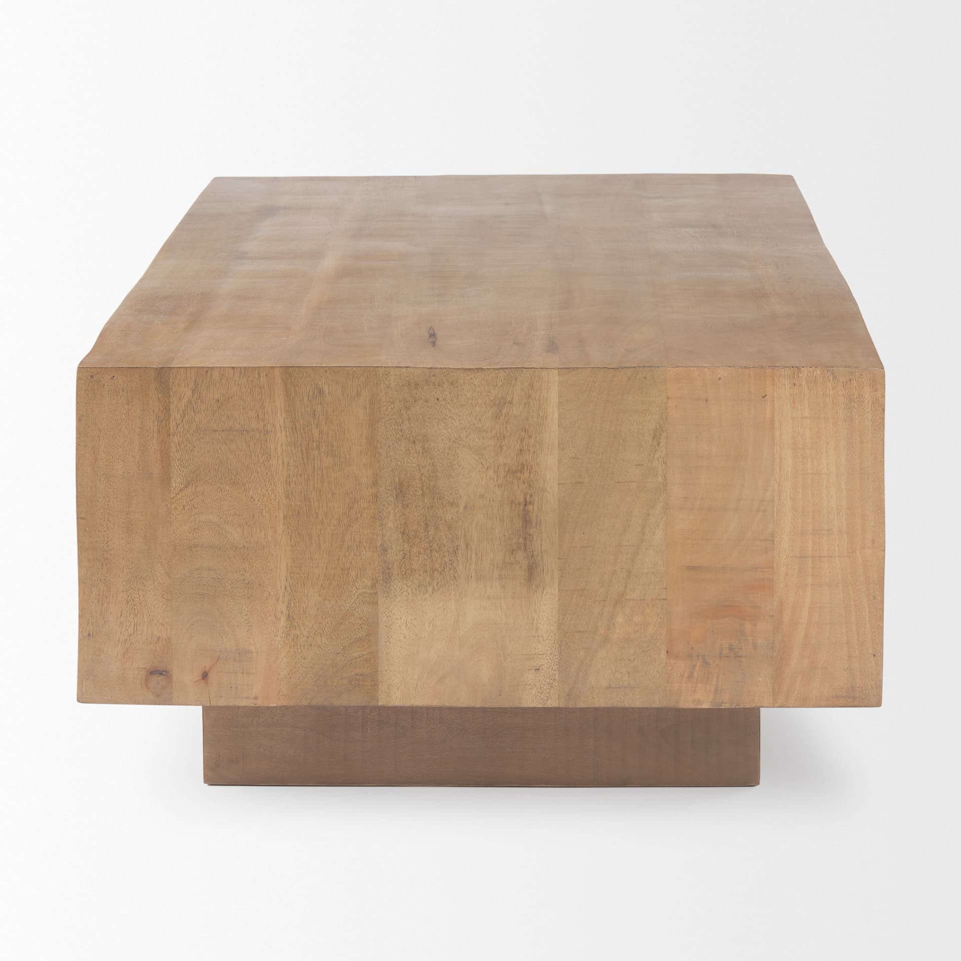 Hayden Light Brown Wood Rectangular Coffee Table — product photograph
