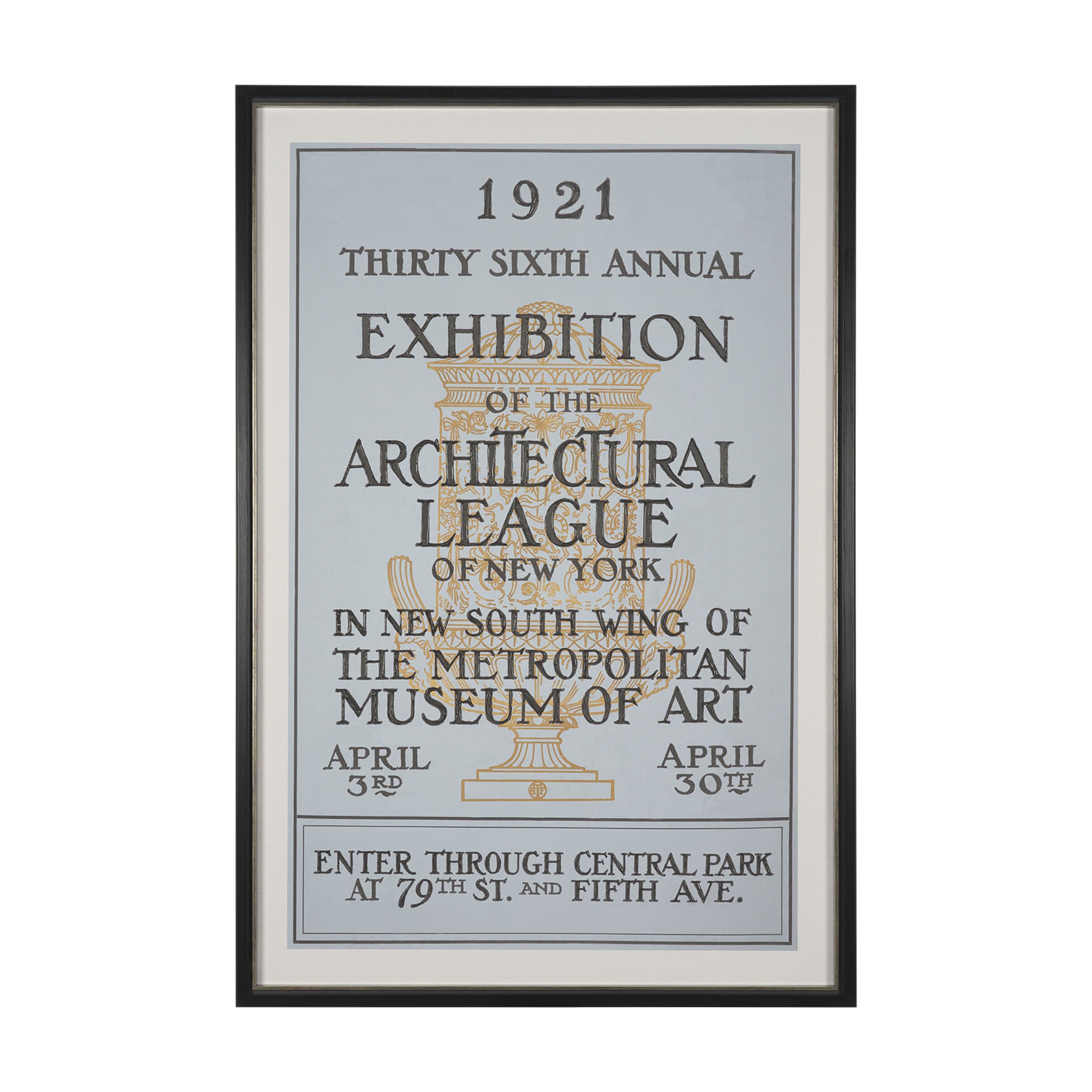 Ephemera Architecture by The Vintage Collection Hand Embelished Framed Artwork Matted under Glass — product photograph