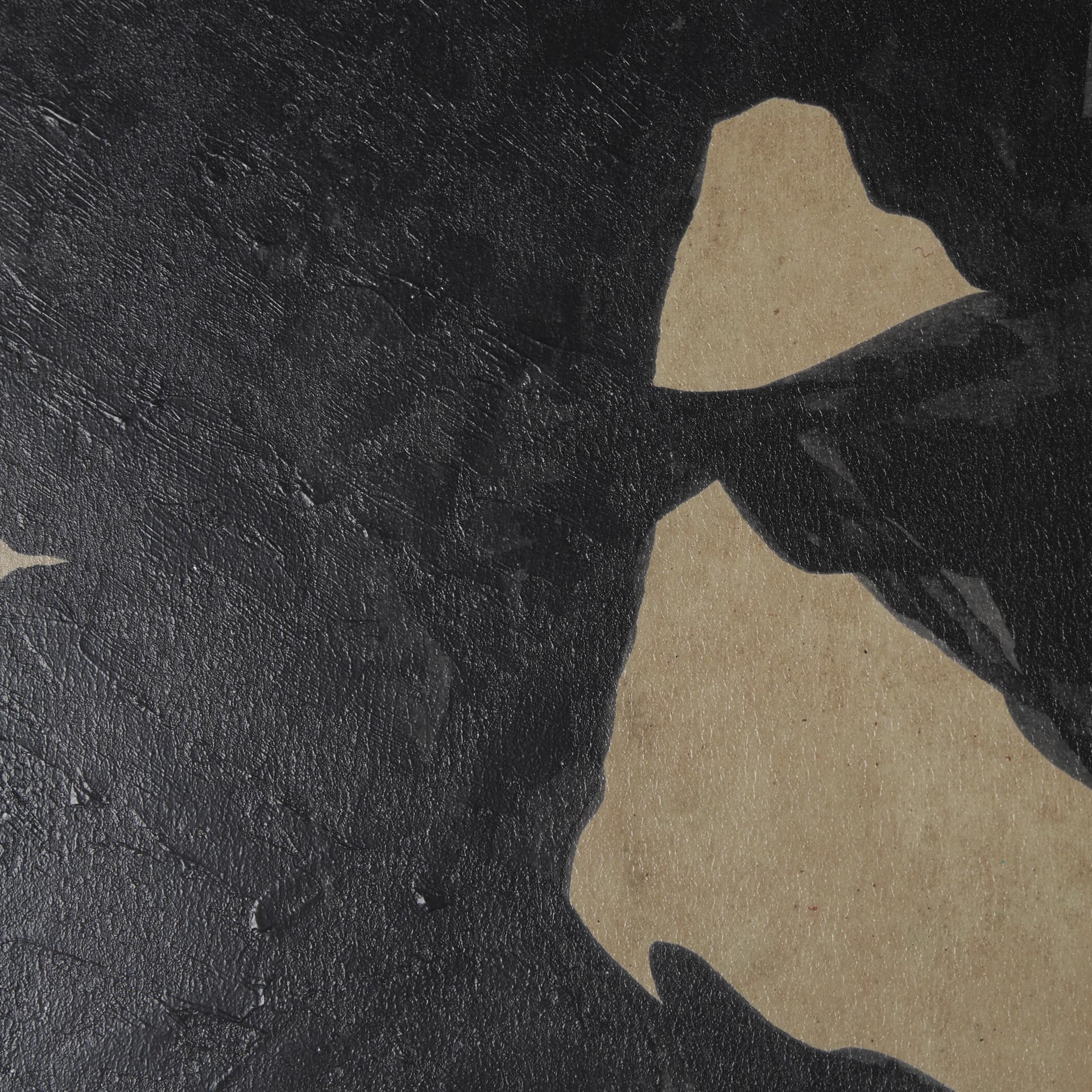 Ficus Silhouette I by Mercana Studio a Hand Embellished Framed Art Print Matted under Glass — product photograph