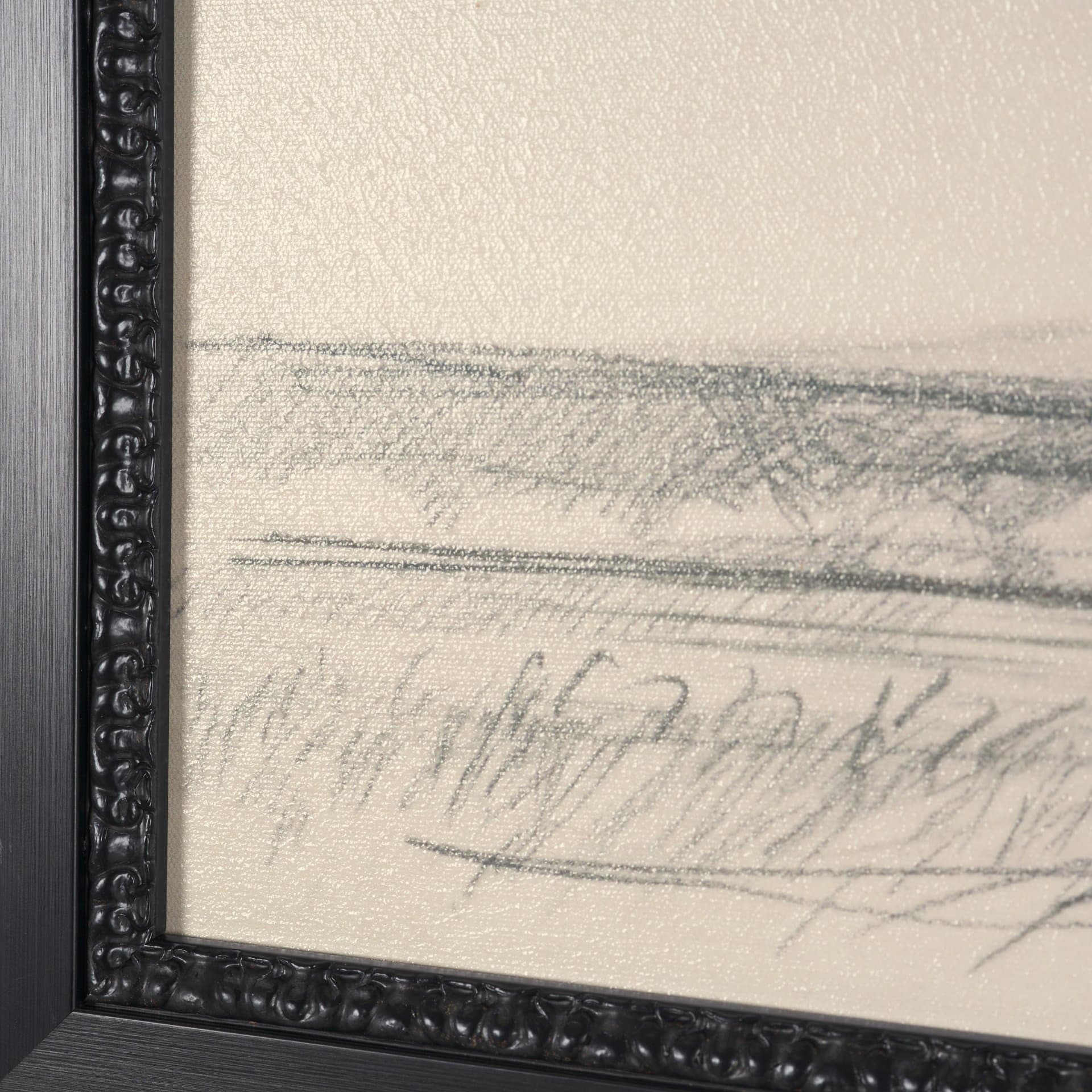 Landscape in Graphite No.3 by Mercana Studio Textured Framed Artwork Matted — product photograph