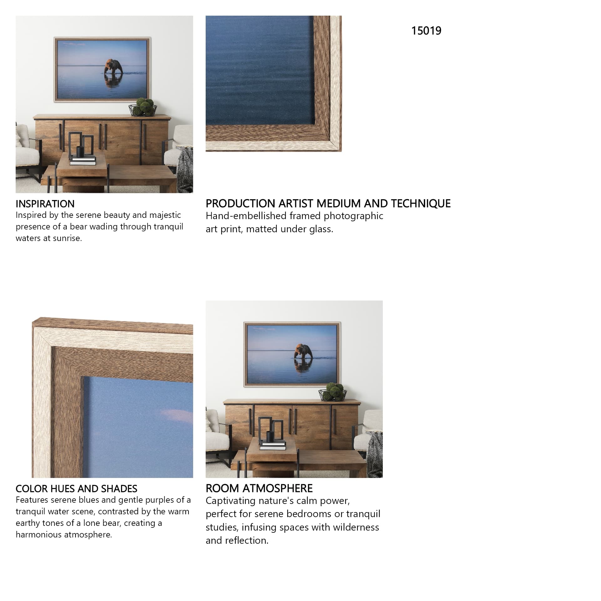 Walking my Walk by Mercana Studio a Hand Embellished Textured Framed Photo Art Print Matted under Gl — in a styled room