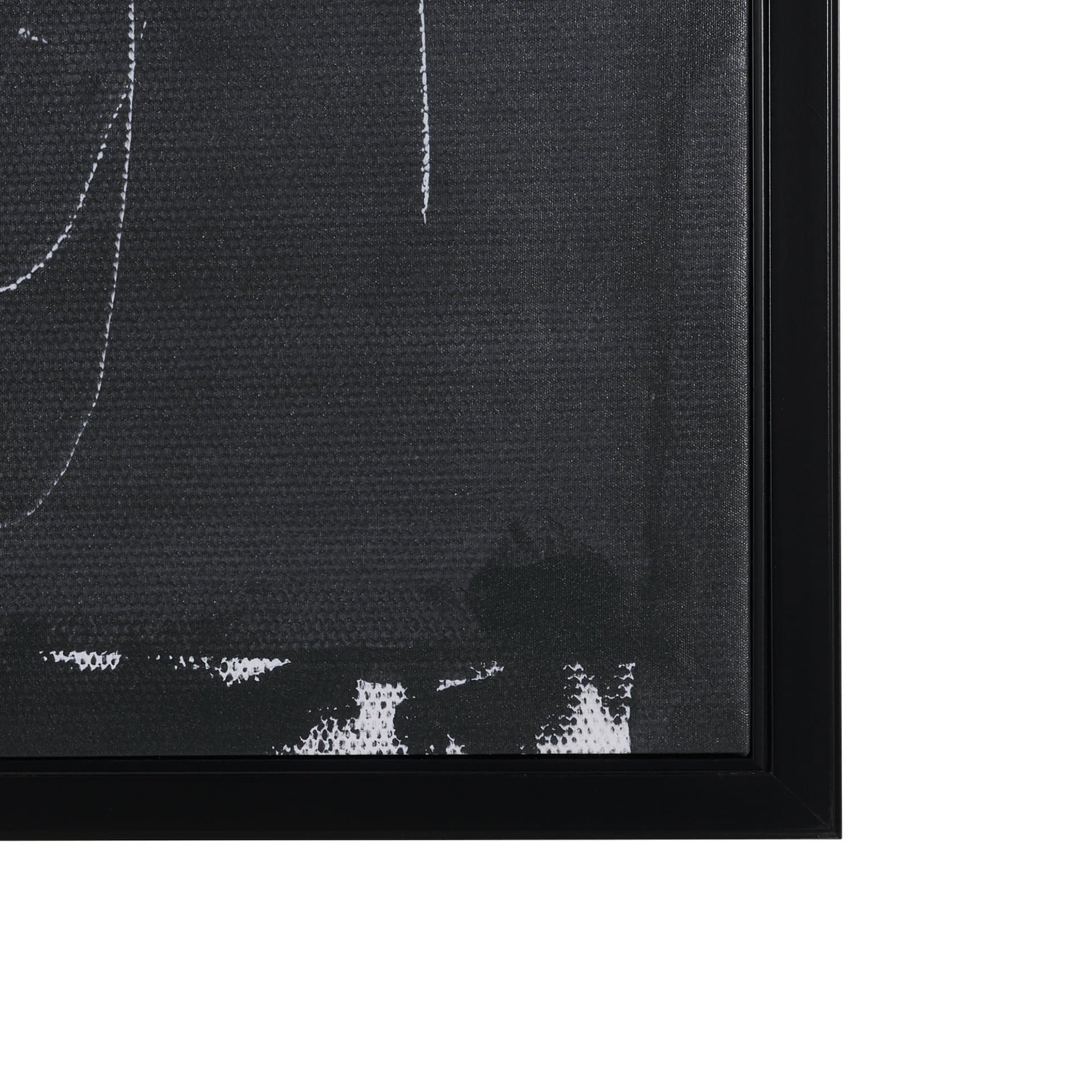 Beneath The Silence by Mercana Studio Hand-Embellished Textured Framed Canvas Artwork — product photograph