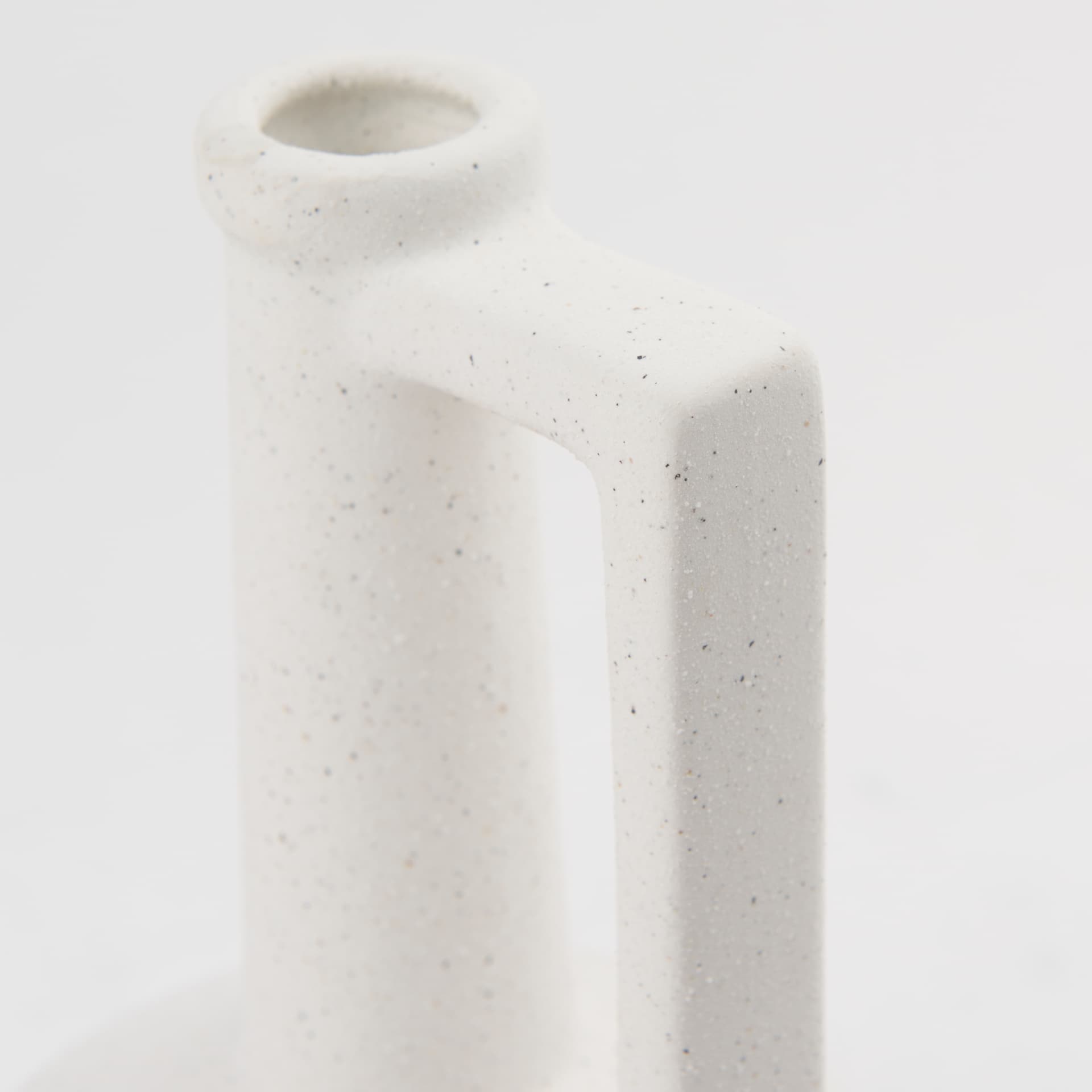 Burton 10.8H Small White Ceramic Jug Vase — product photograph