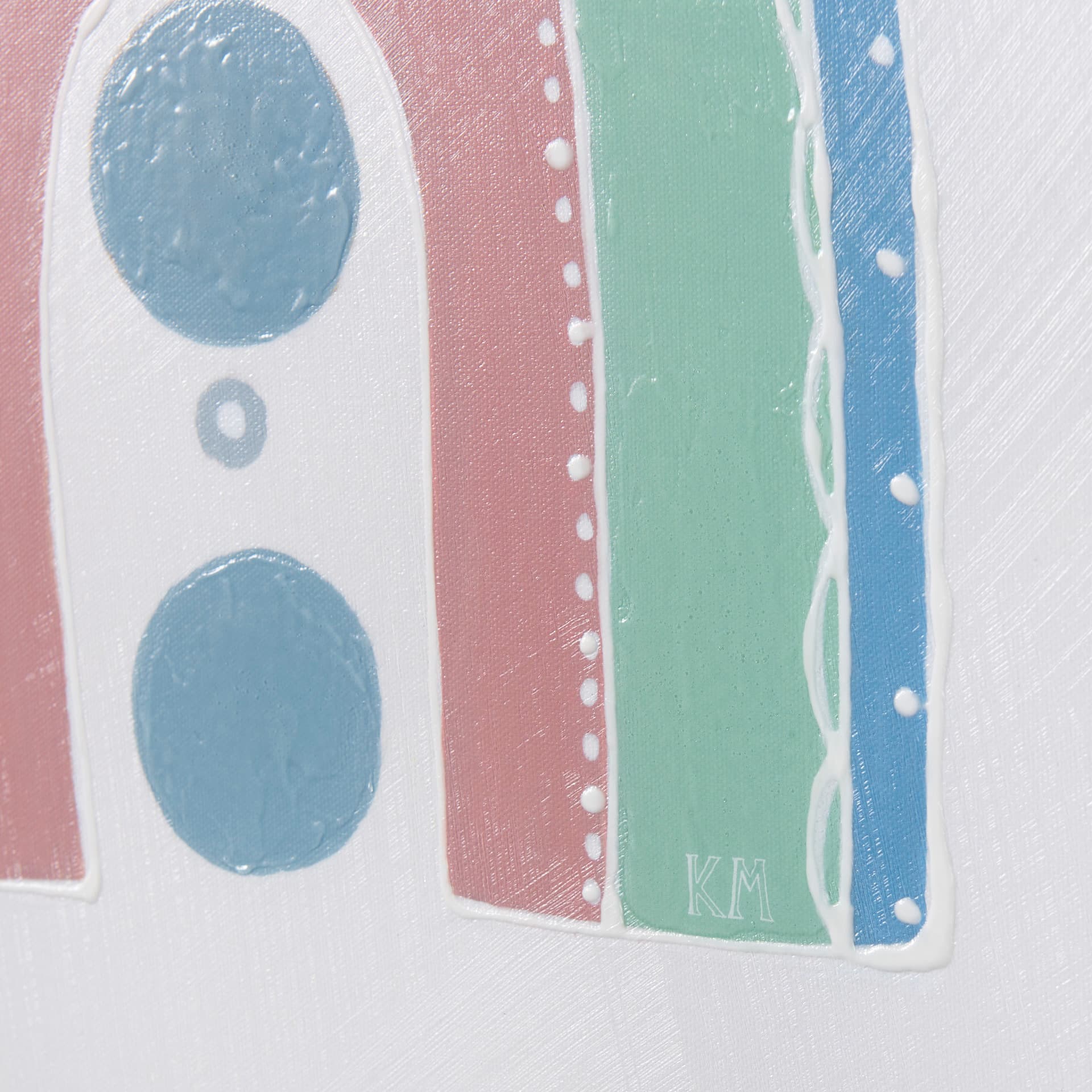 Pavilion II by Mercana Studio a Hand Embellished Textured Canvas — product photograph