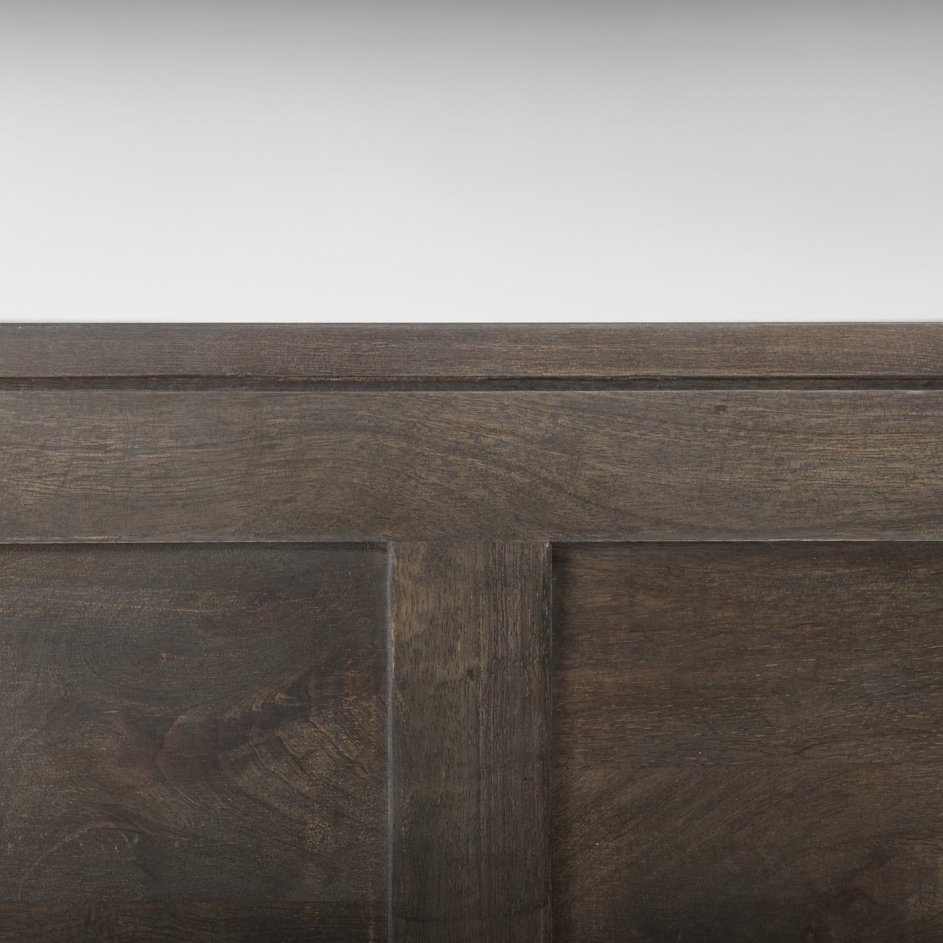 Darwin 80x17.5 Brown Solid Wood Gold Metal Base 4 Cabinet Door Sideboard — product photograph
