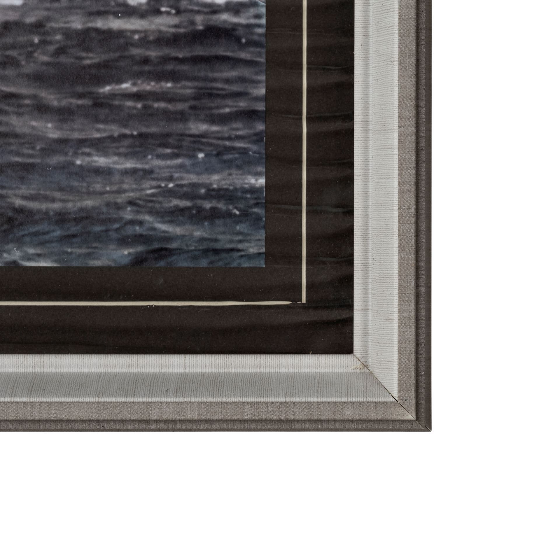 Sailing South by Jorge Llovet a Hand Embellished Textured Framed Photo Art Print Matted under Glass — product photograph