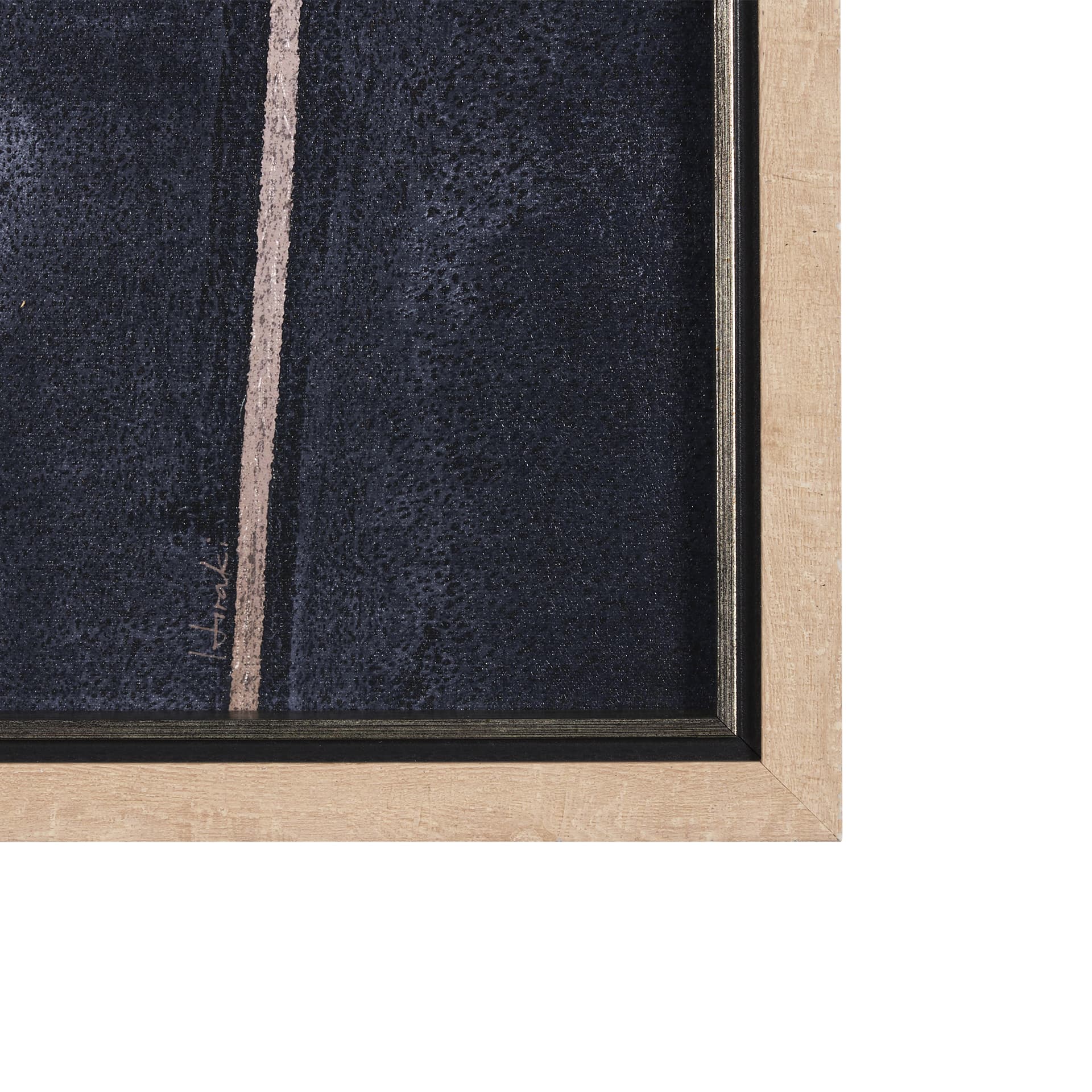 Herbes Hautes Indigo I by Mercana Studio a Hand Embellished Textured Framed Art Print — product photograph