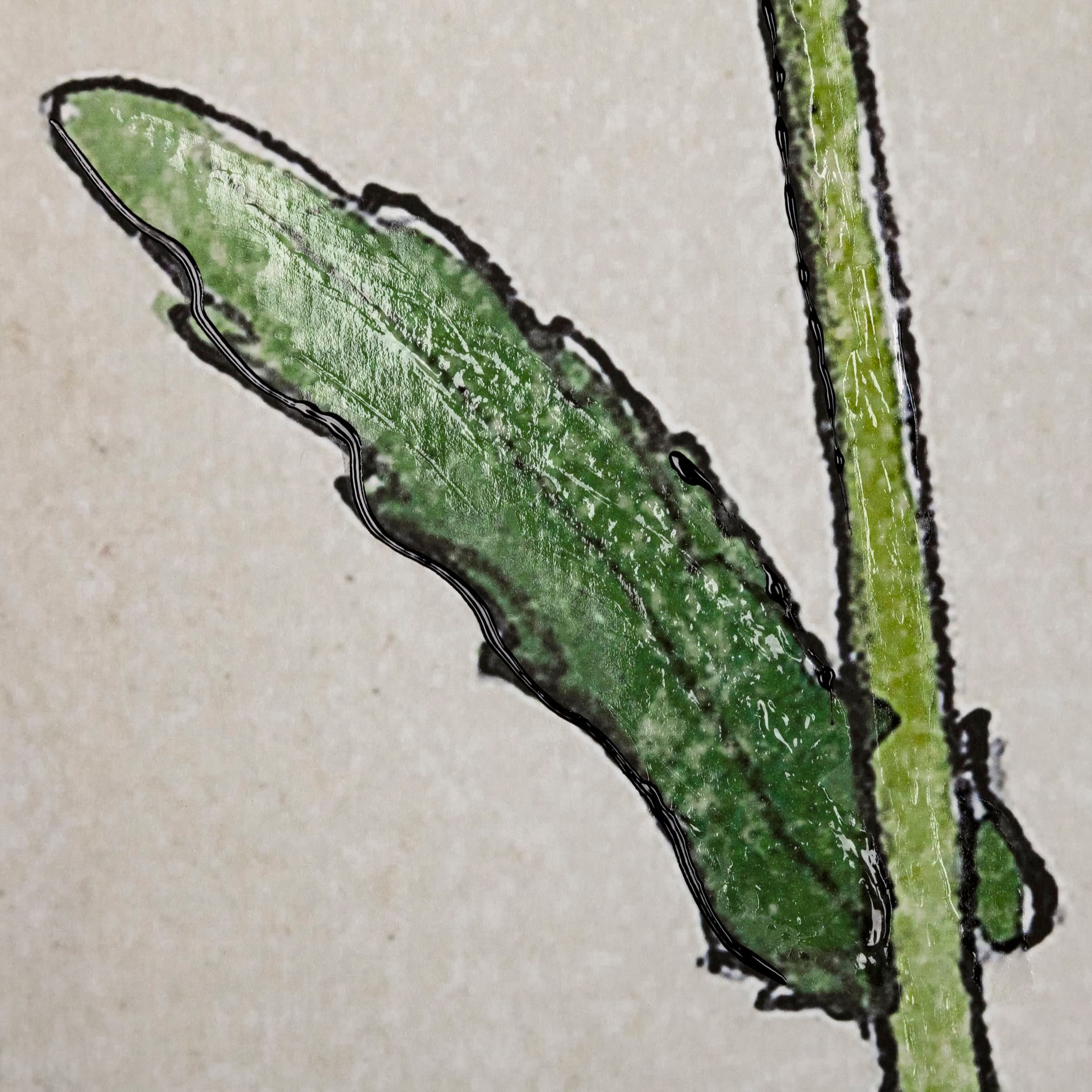 Blom Ritning by John Bauer a Hand Embellished Textured Framed Art Print Matted under Glass — product photograph