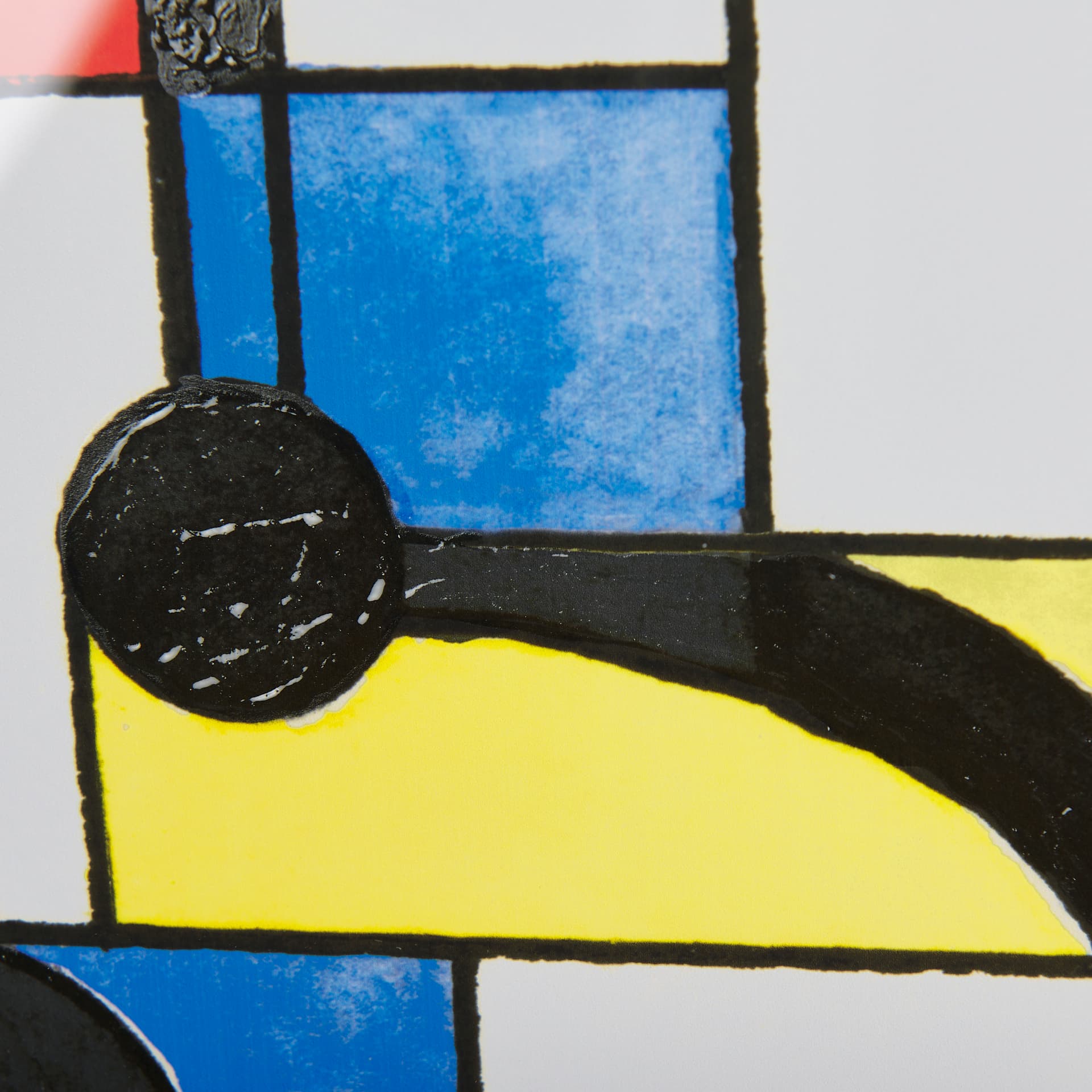 Numbers V by Mercana Studio a Hand Embellished Textured Framed Art Print Matted under Glass — product photograph