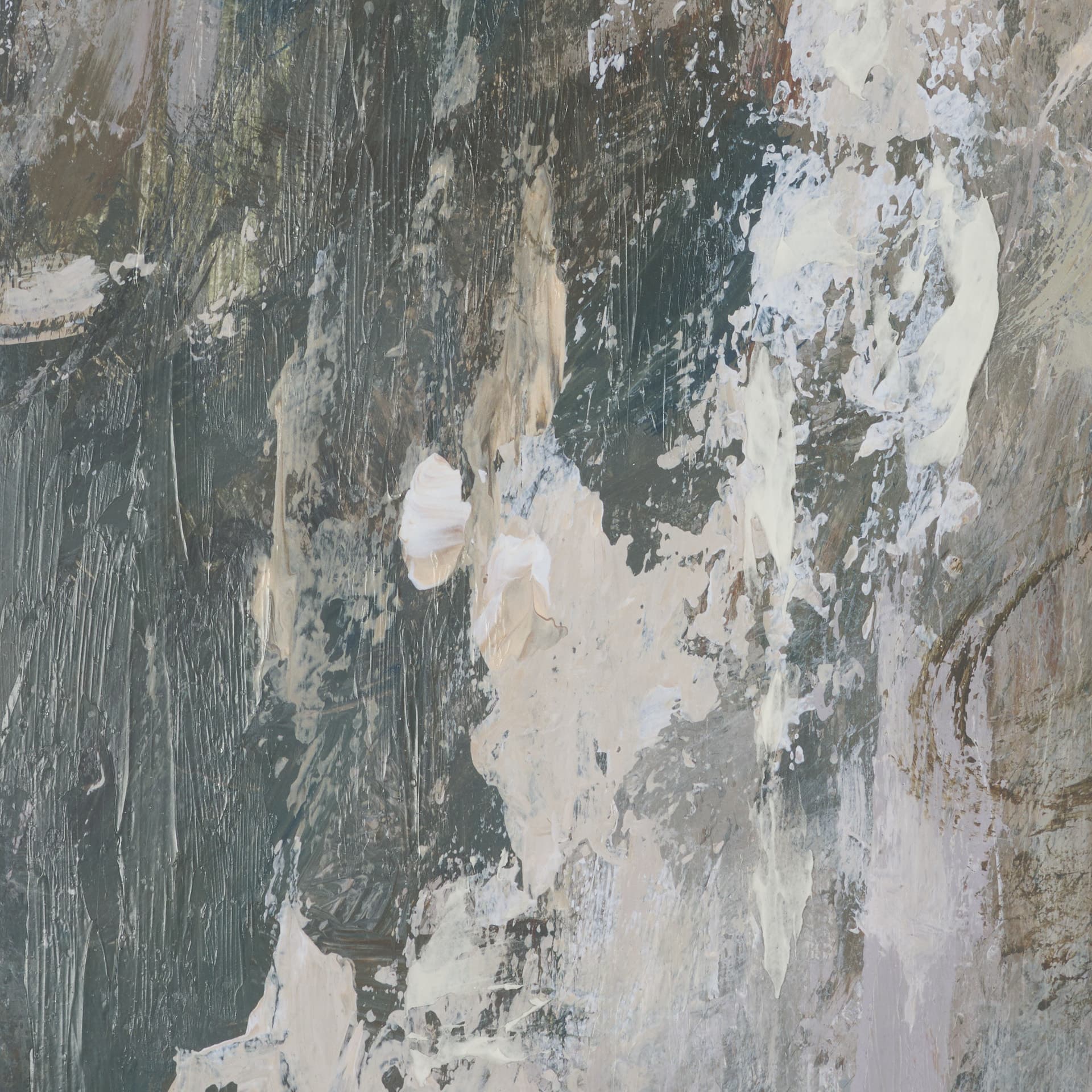 Forest Whispers II by Mercana Studio Hand-Embellished Textured Framed Artwork Matted under Glass — product photograph
