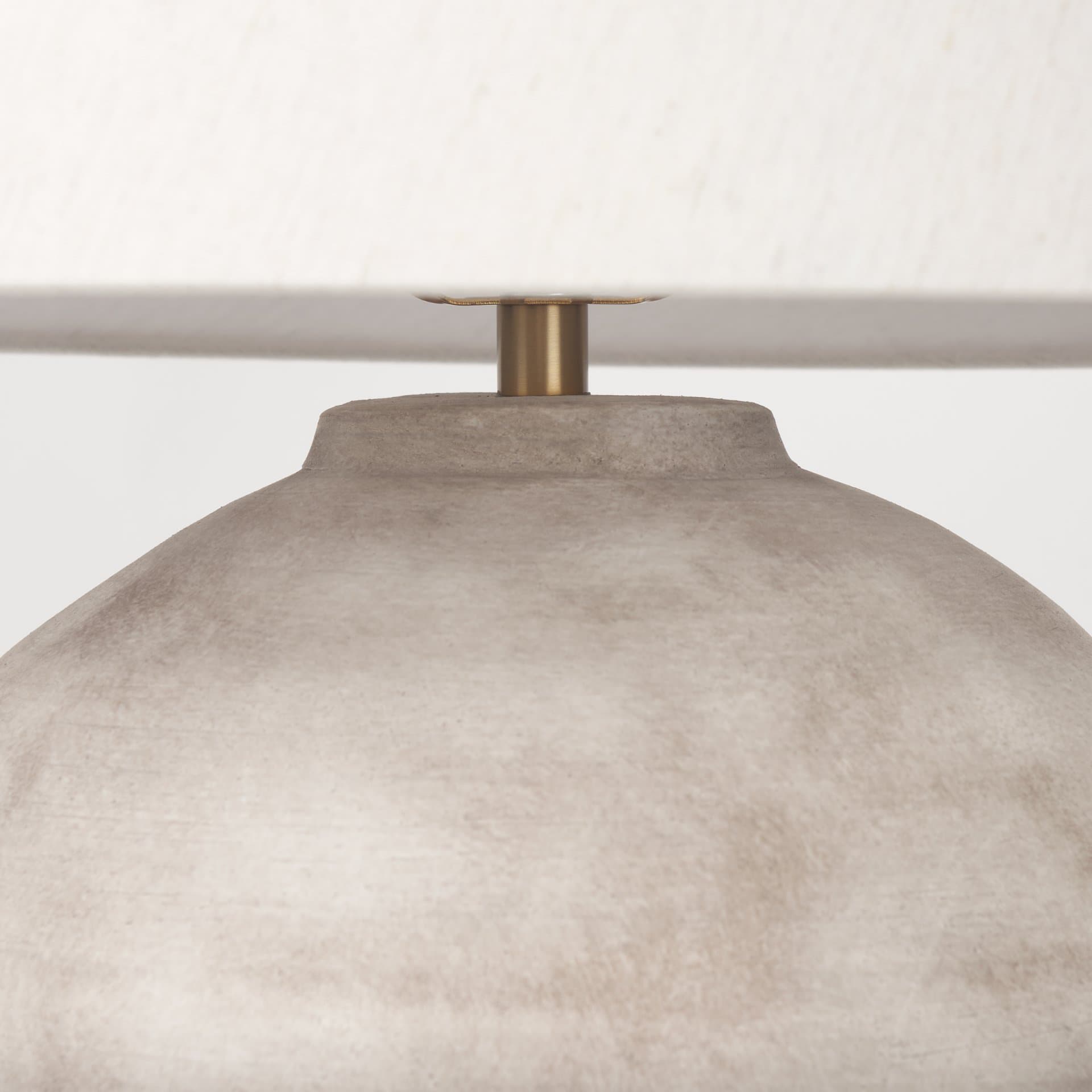 Marvin Taupe Ceramic Table Lamp — product photograph