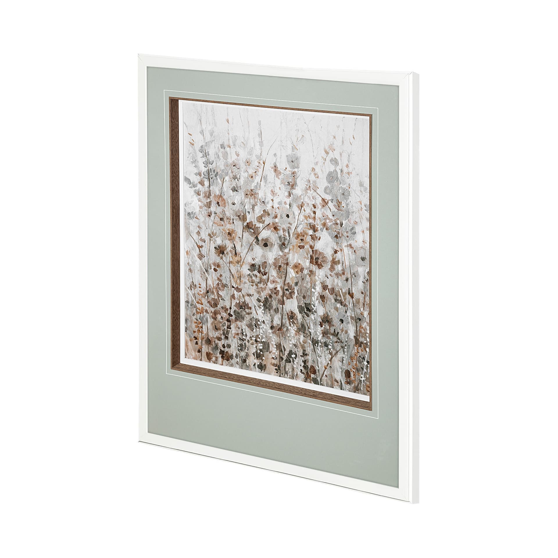 Early Fall Flowers I by Tim OToole a Hand Embellished Textured Framed Art Print Matted under Glass — product photograph