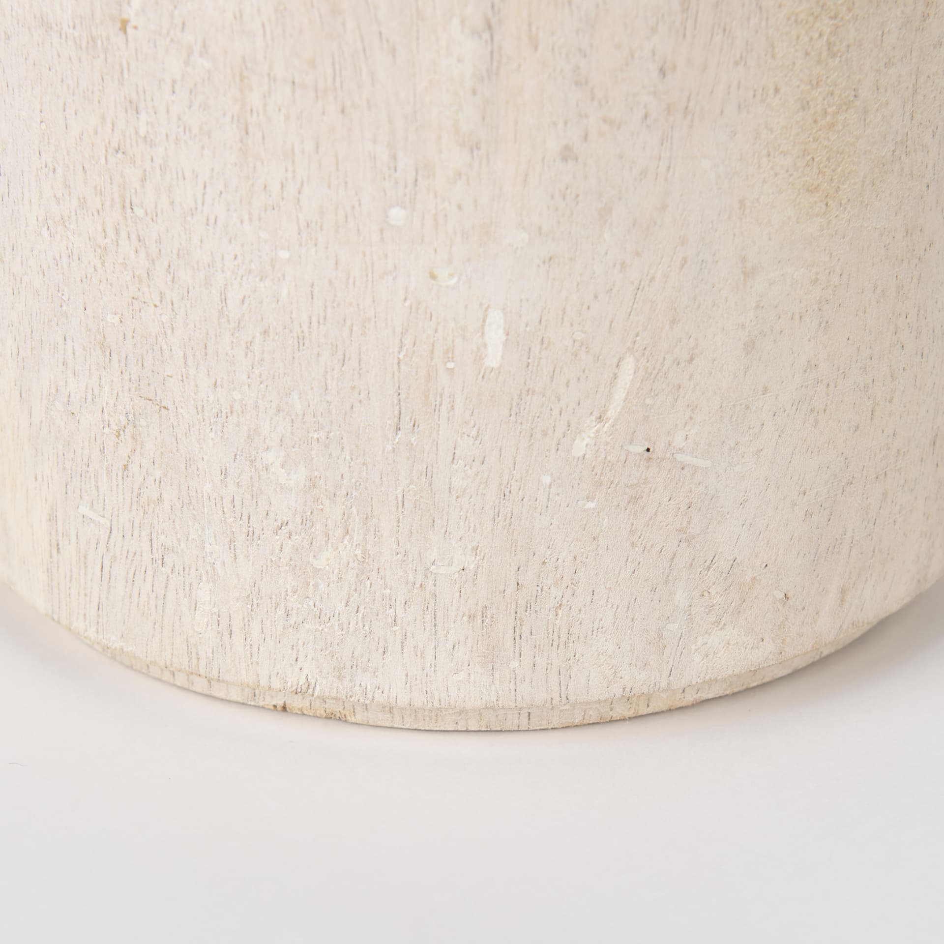Knox Short White-Wash Wood Decorative Object — product photograph