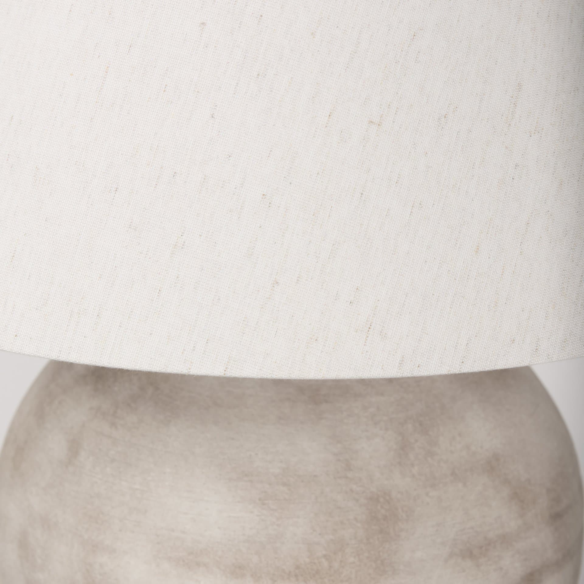 Marvin Taupe Ceramic Table Lamp — product photograph