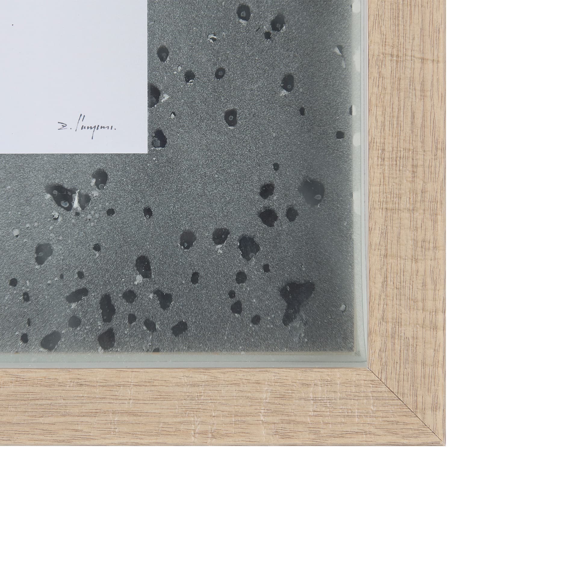 Eastern Blue V by Mercana Studio a Hand Embellished Textured Framed Art Print Matted under Glass — product photograph