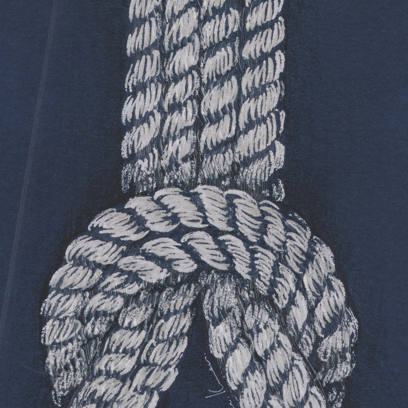 Square Knot by Mercana Studio Hand-Embellished Framed Artwork Matted under Glass — product photograph