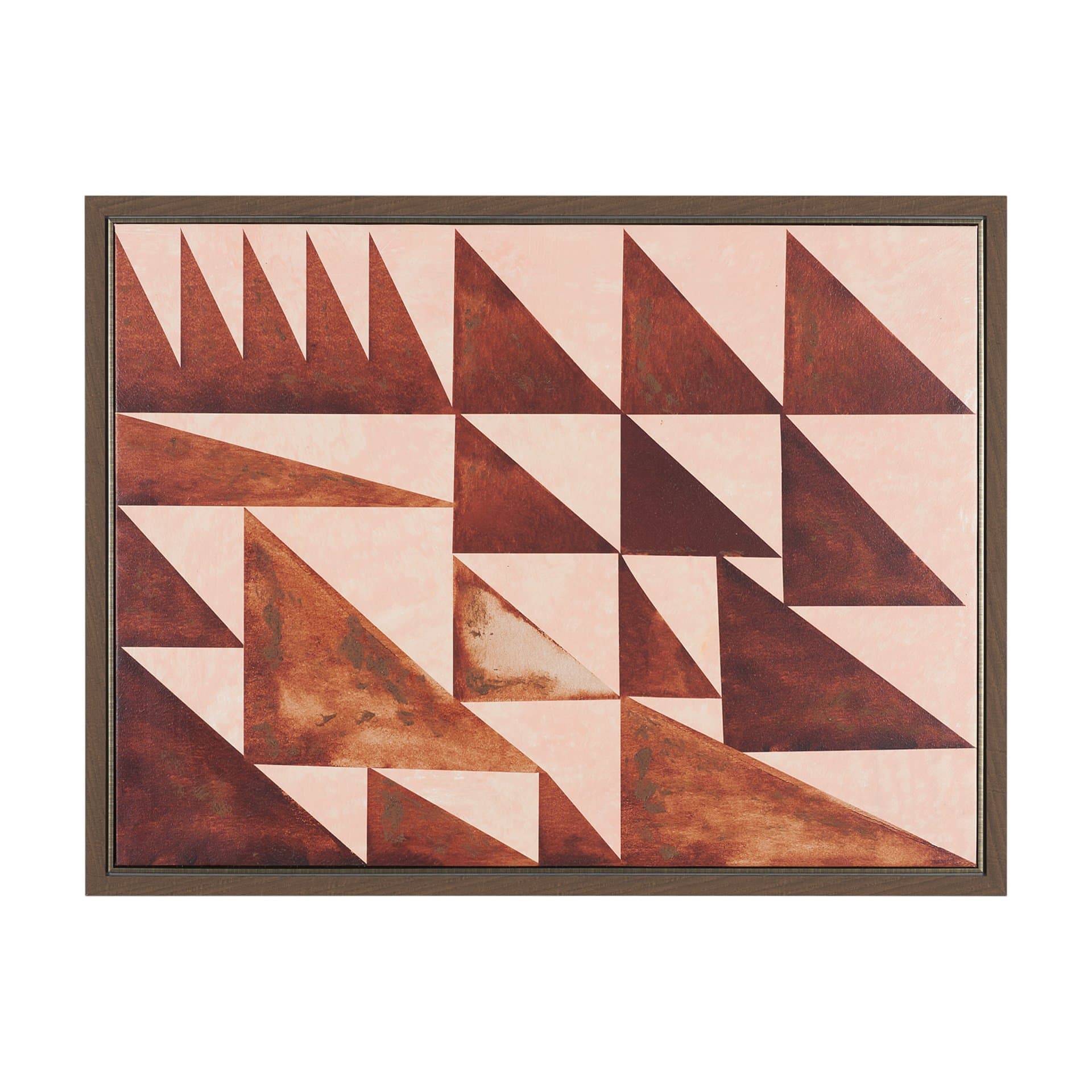 Tri-Angels by Cristina Bartl Villa Hand-Embellished Textured Framed Canvas Artwork — product photograph
