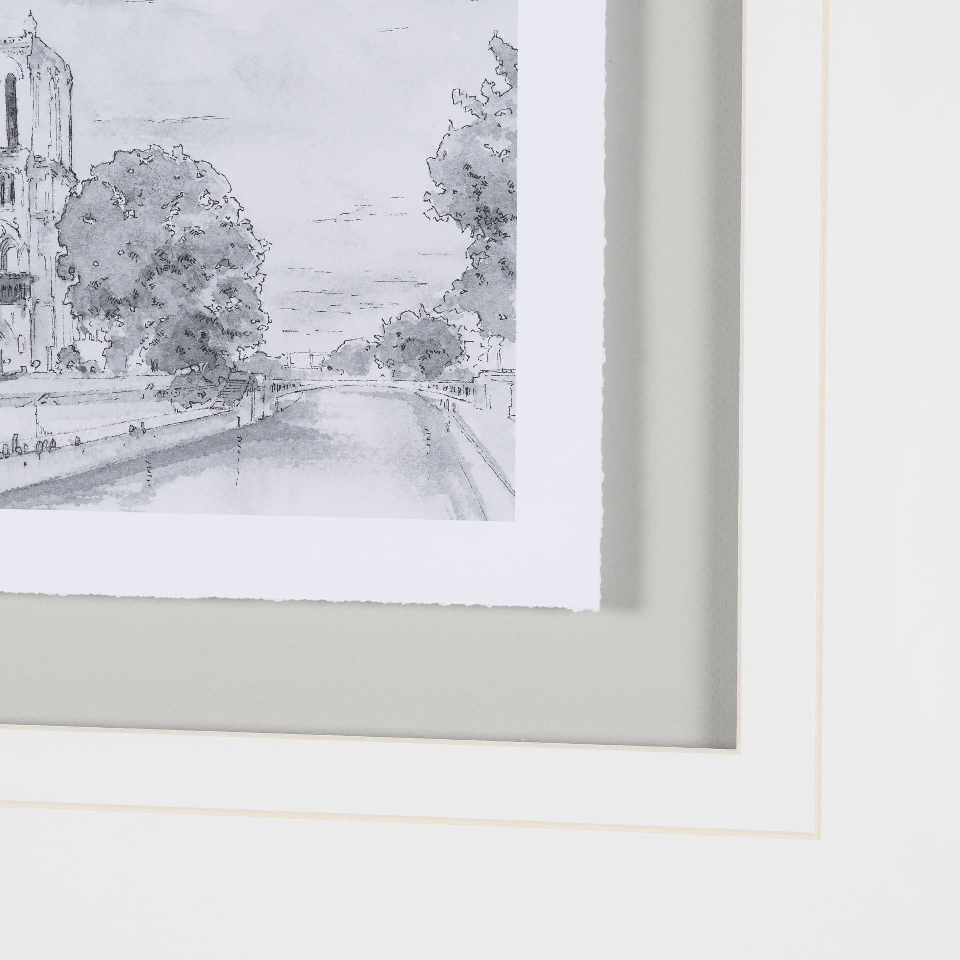 Water Side I by PanPan a Framed Art Print Matted under Glass — product photograph