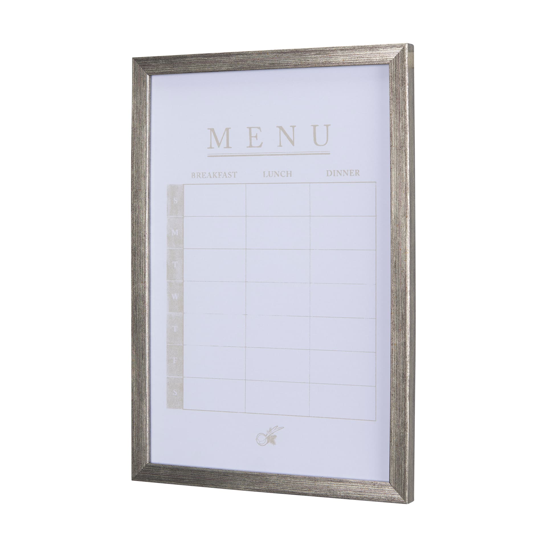 MENU I by Mercana Studio a Hand Embellished Textured Framed Art Print Matted under Glass — product photograph